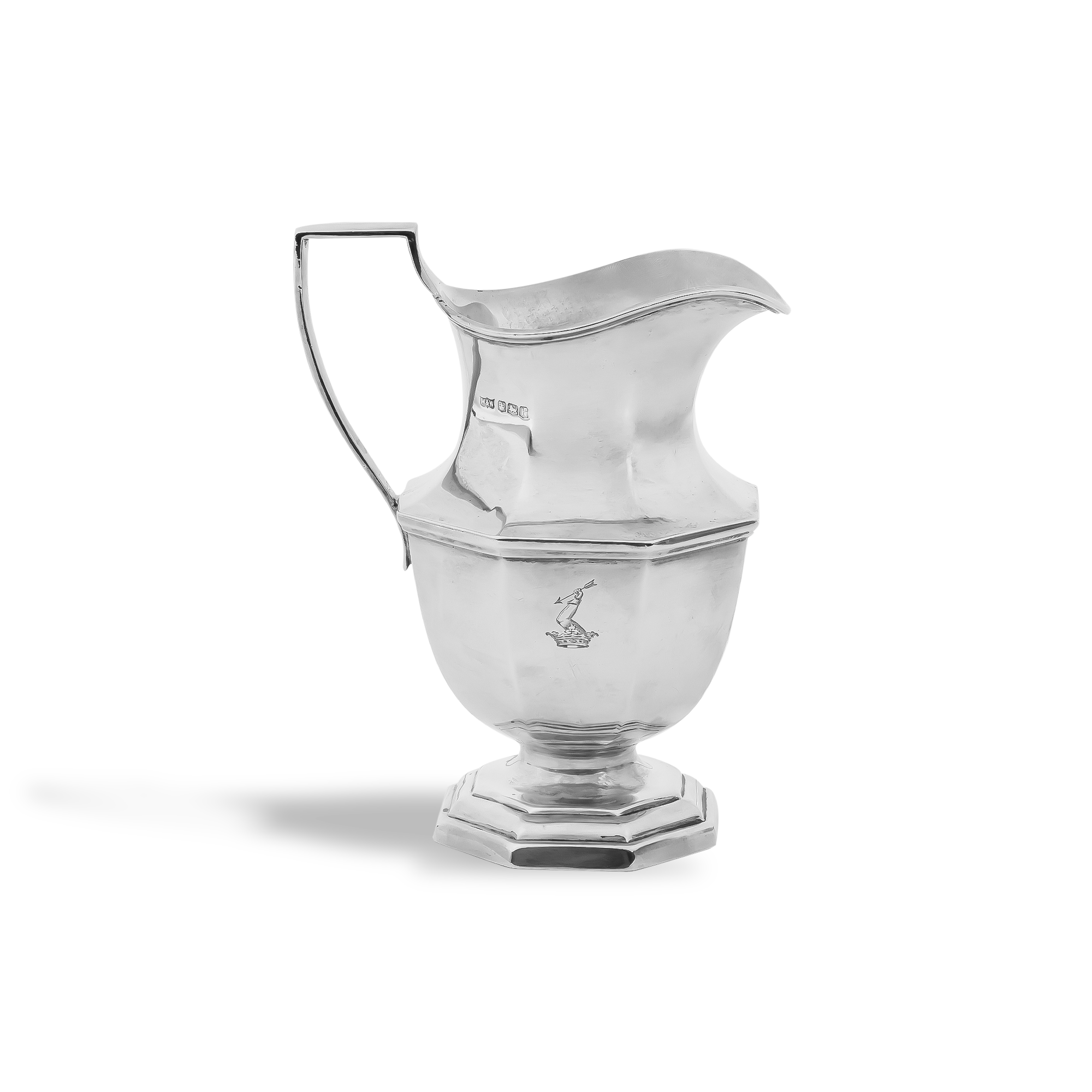 Silver George III Octagonal Jug Hallmarked Sheffield_1