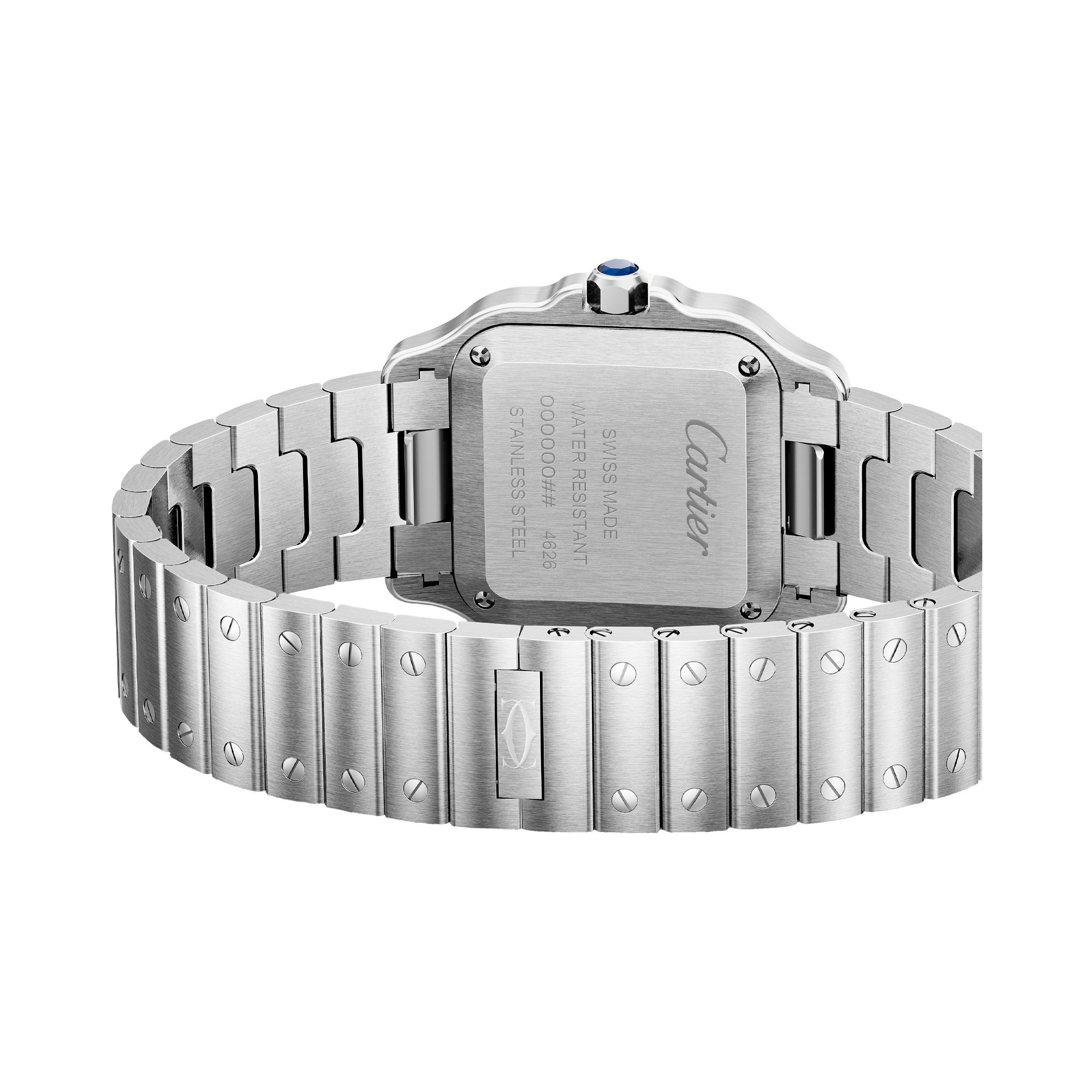 Cartier Santos de Cartier 34.5mm, Silver Dial, Roman Numerals_2