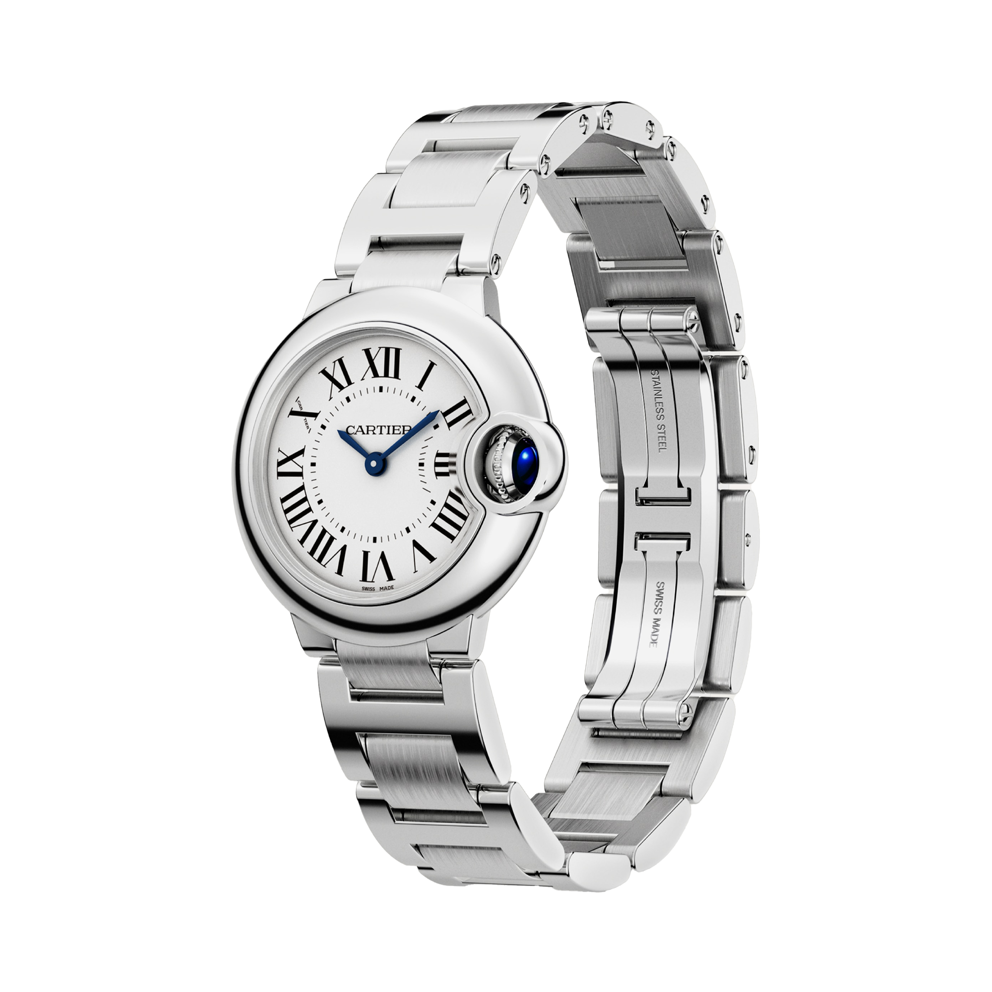 Cartier Ballon Bleu de Cartier 28.6mm, Silver Dial, Roman Numerals_2