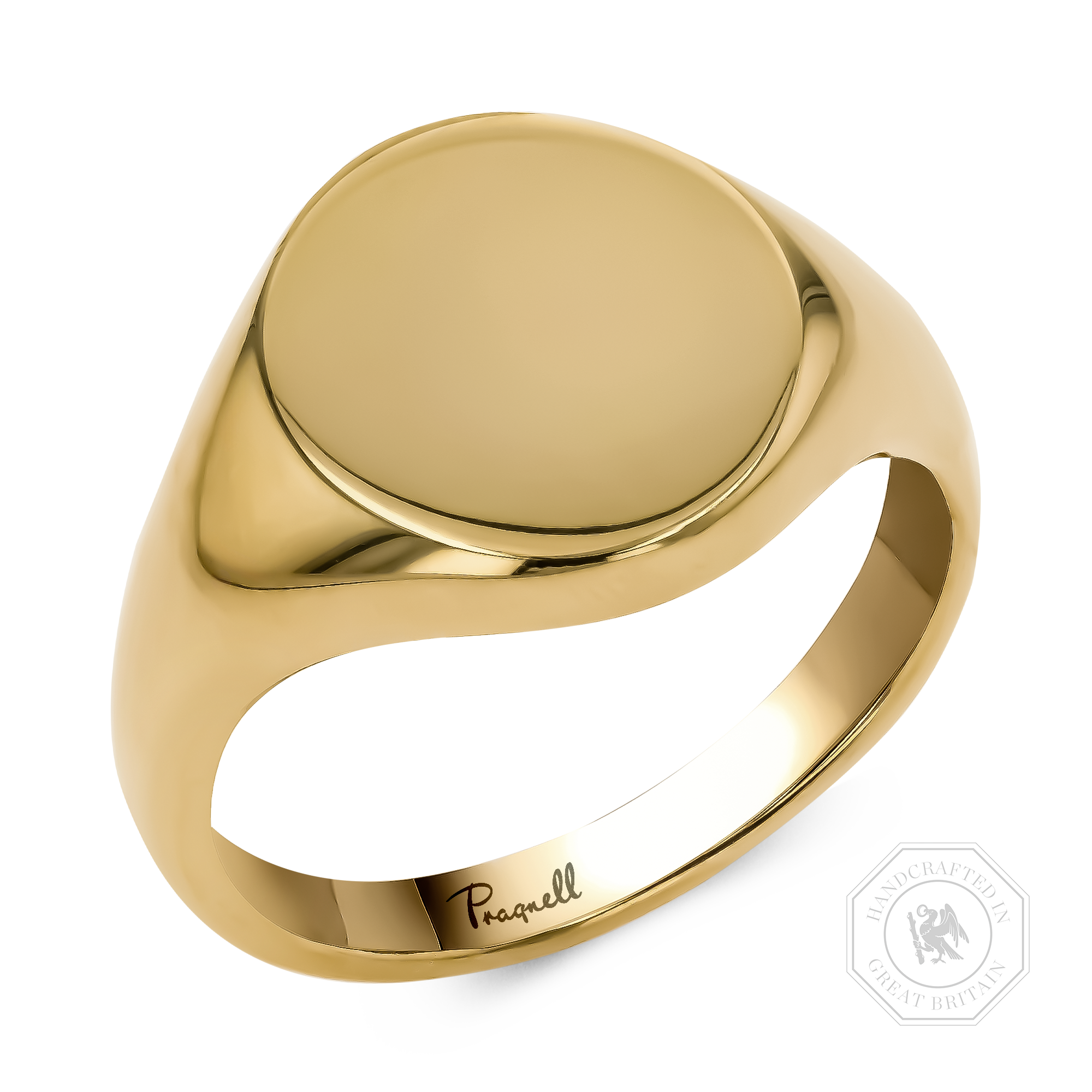 Plain Oval Signet Ring _1
