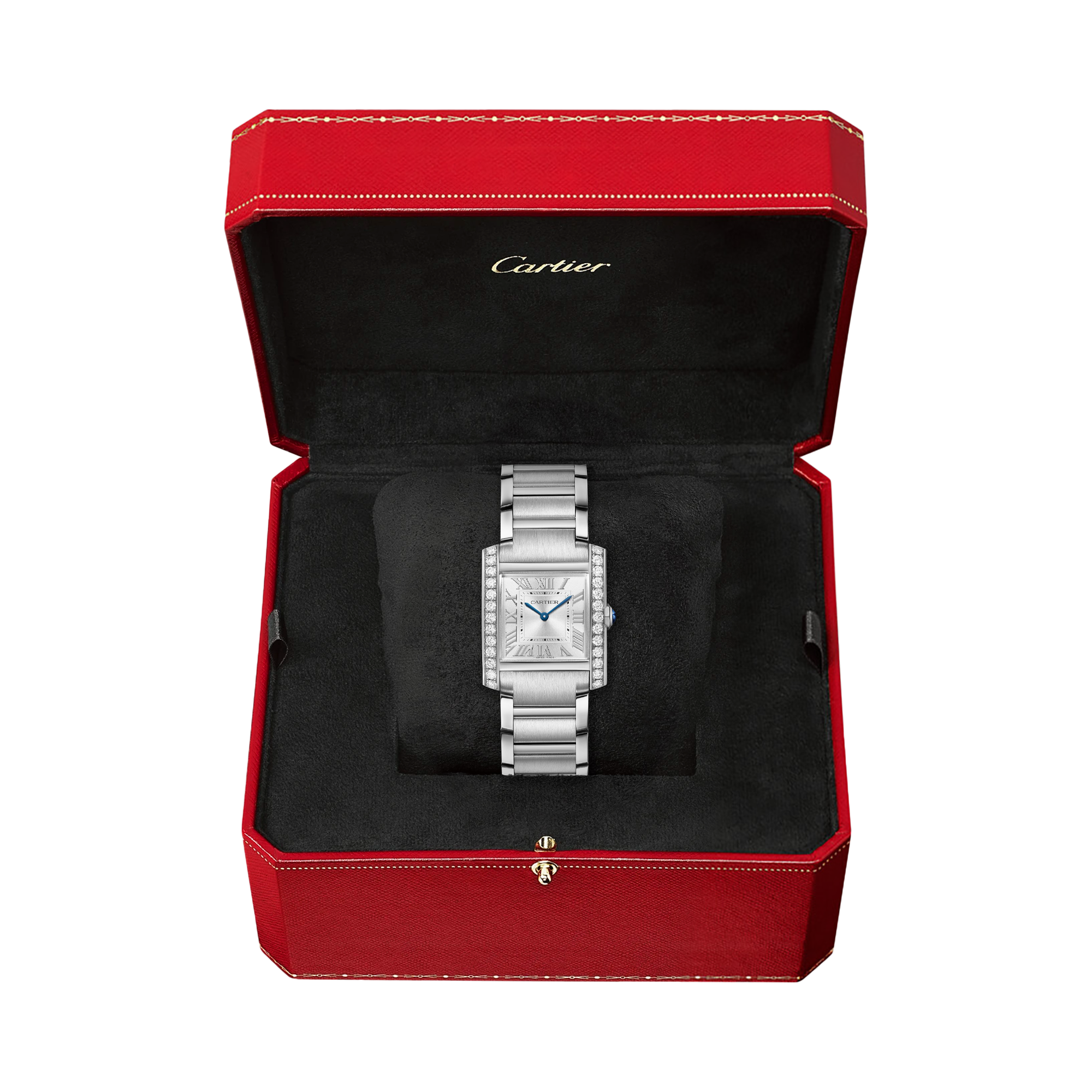 Cartier Tank Française 27mm, Silver Dial, Roman Numerals_5