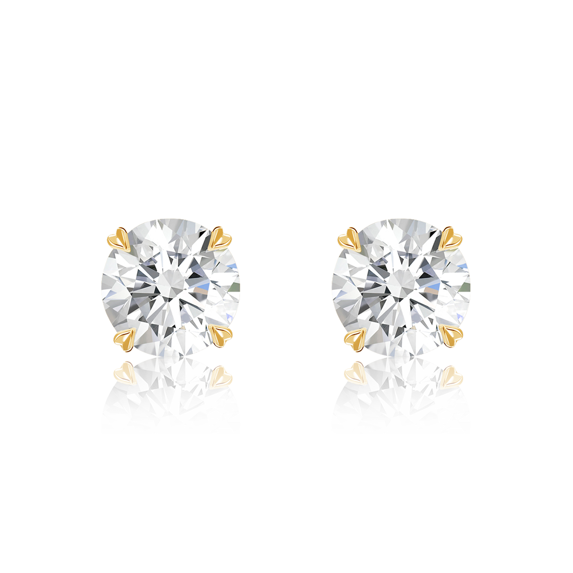 Windsor 2.02ct Diamond Stud Earrings Brilliant cut, Claw set_1