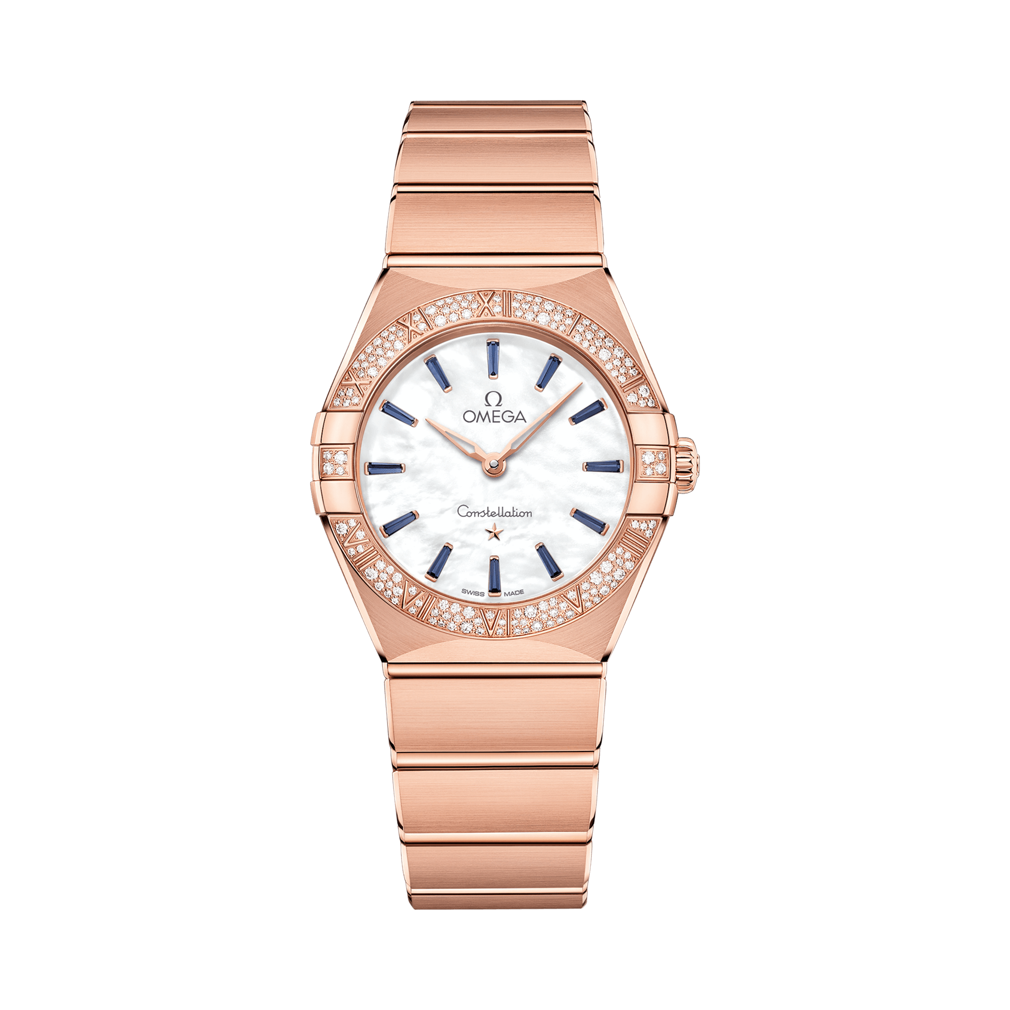 OMEGA Constellation 28mm, Mother of Pearl dial, Gem Set numerals_1