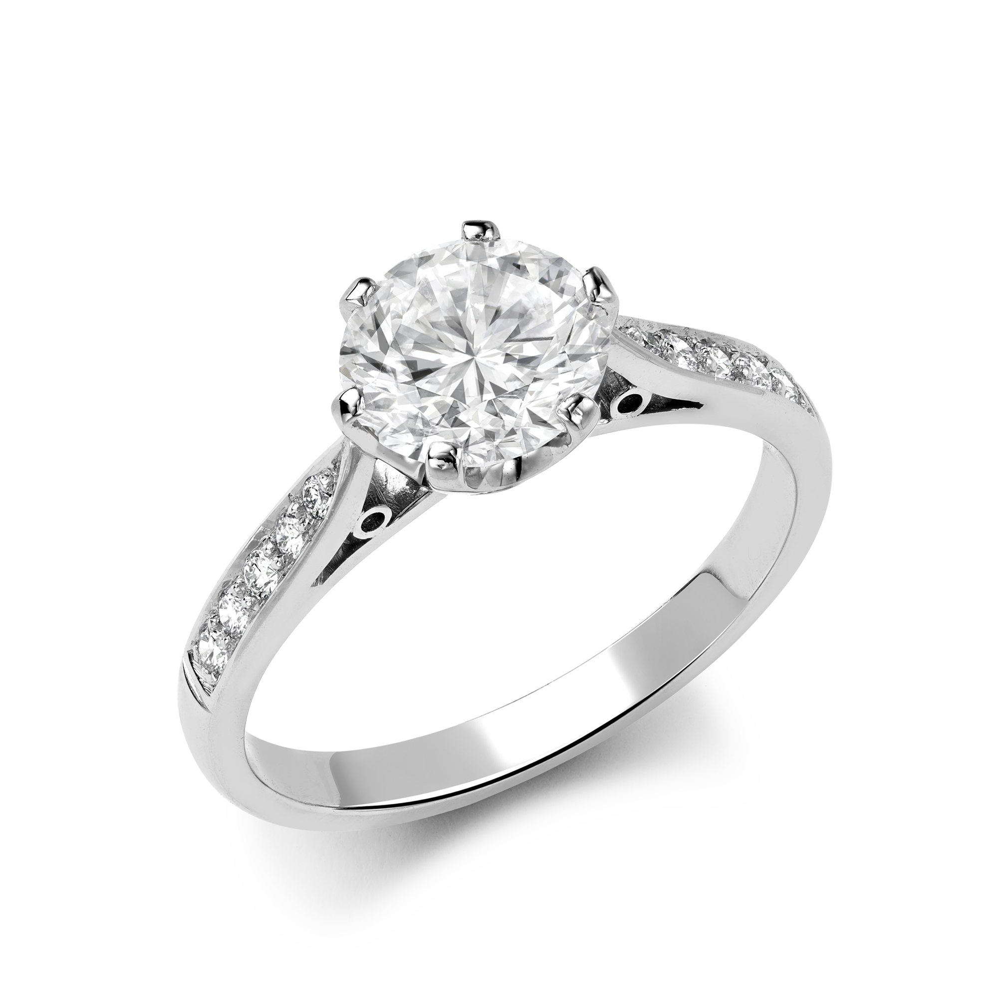 Antique Style Brilliant Cut Diamond Solitaire Brilliant cut, Claw set_1