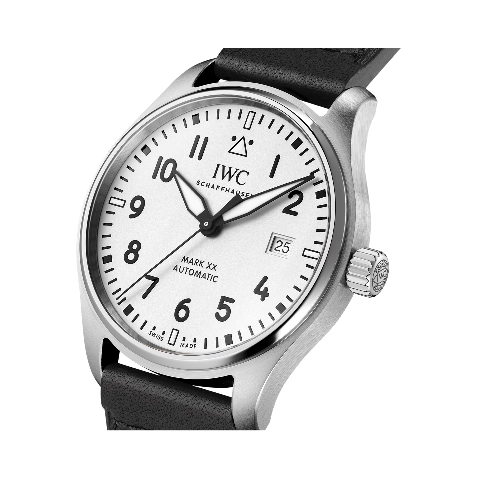 IWC Pilot's Mark XX 40mm, Whitre Dial, Arabic/Baton Numerals_3