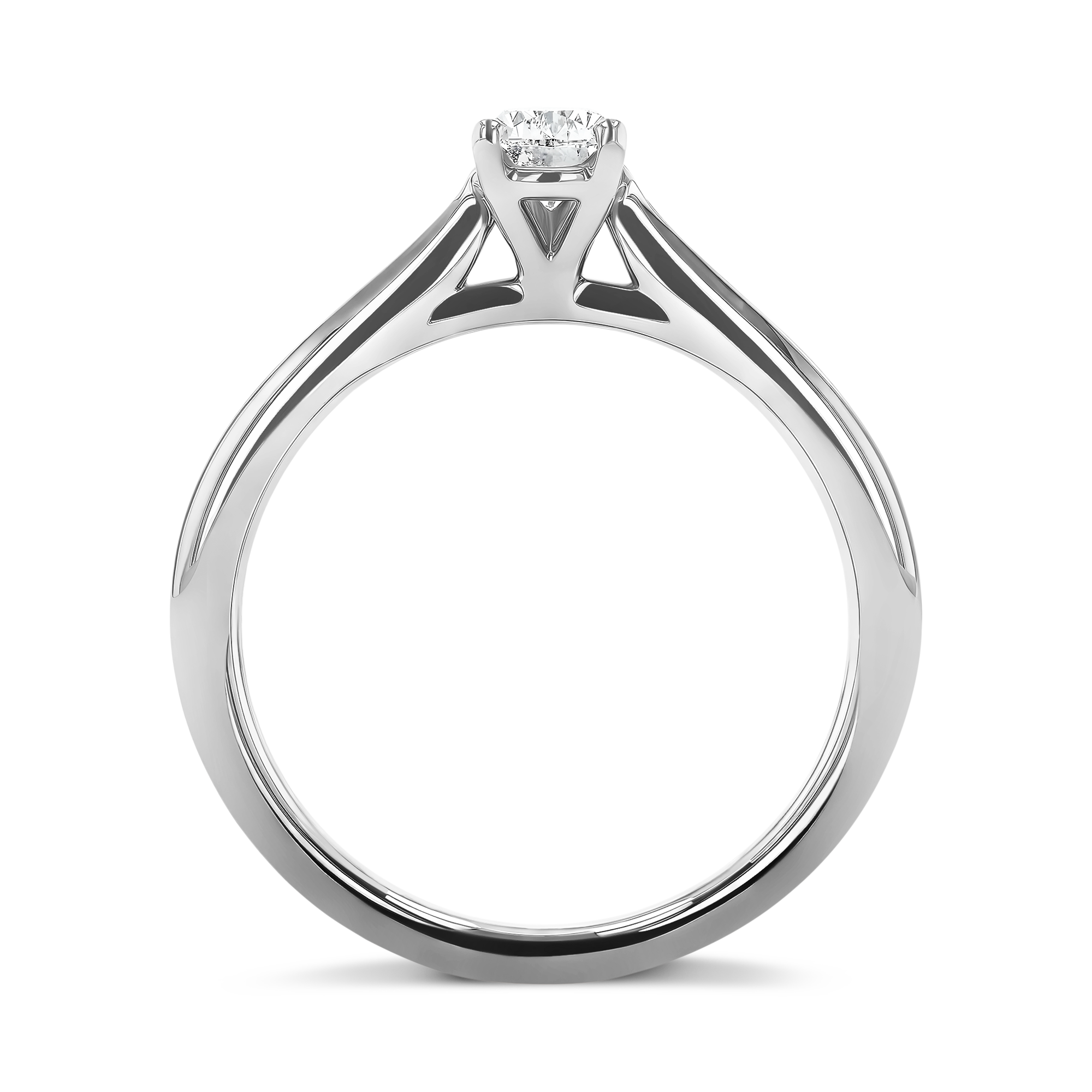 Classic 0.51ct Diamond Solitaire Ring Pearshape, Claw Set_3