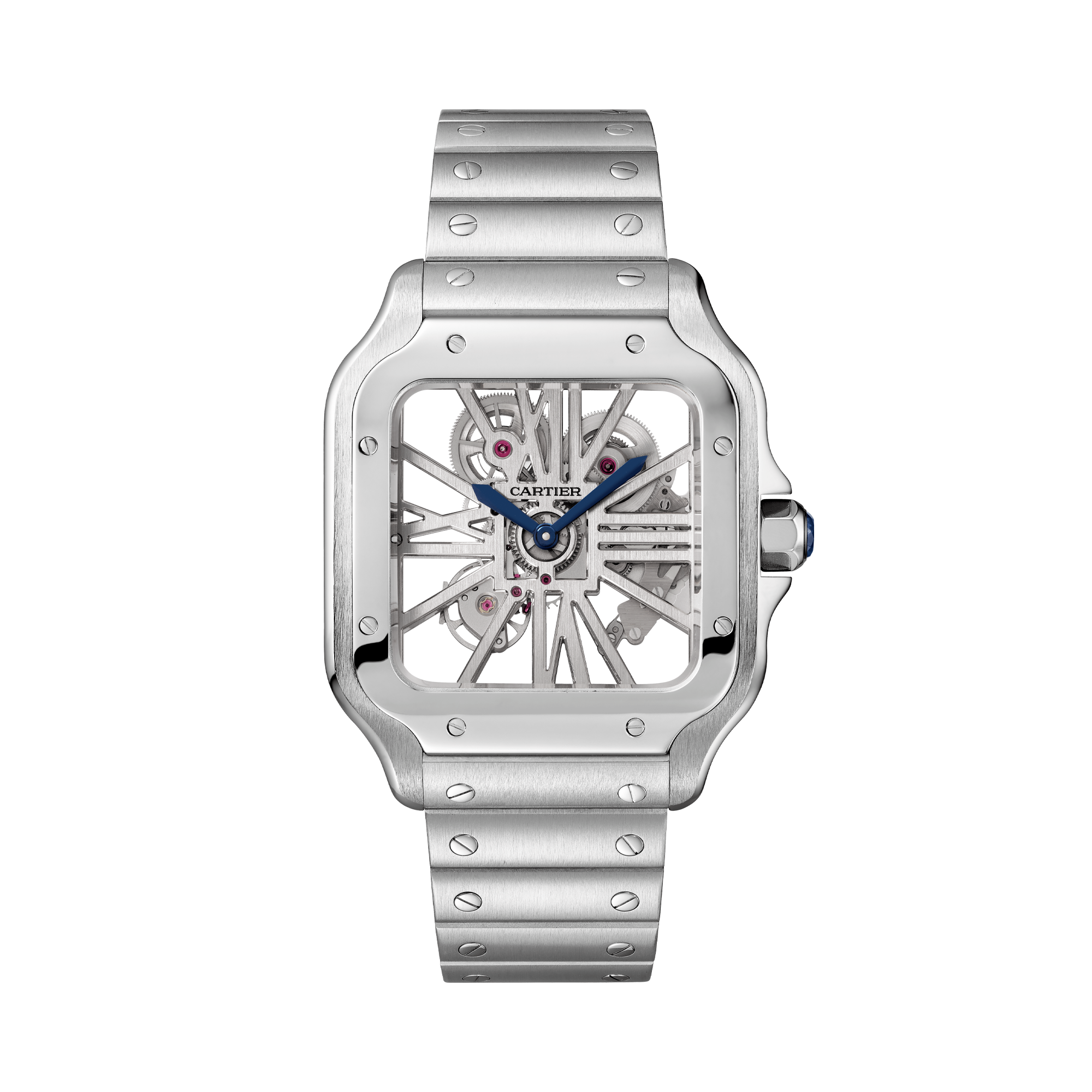 Cartier Santos de Cartier 39.8mm, Skeleton Dial, Roman Numerals_1