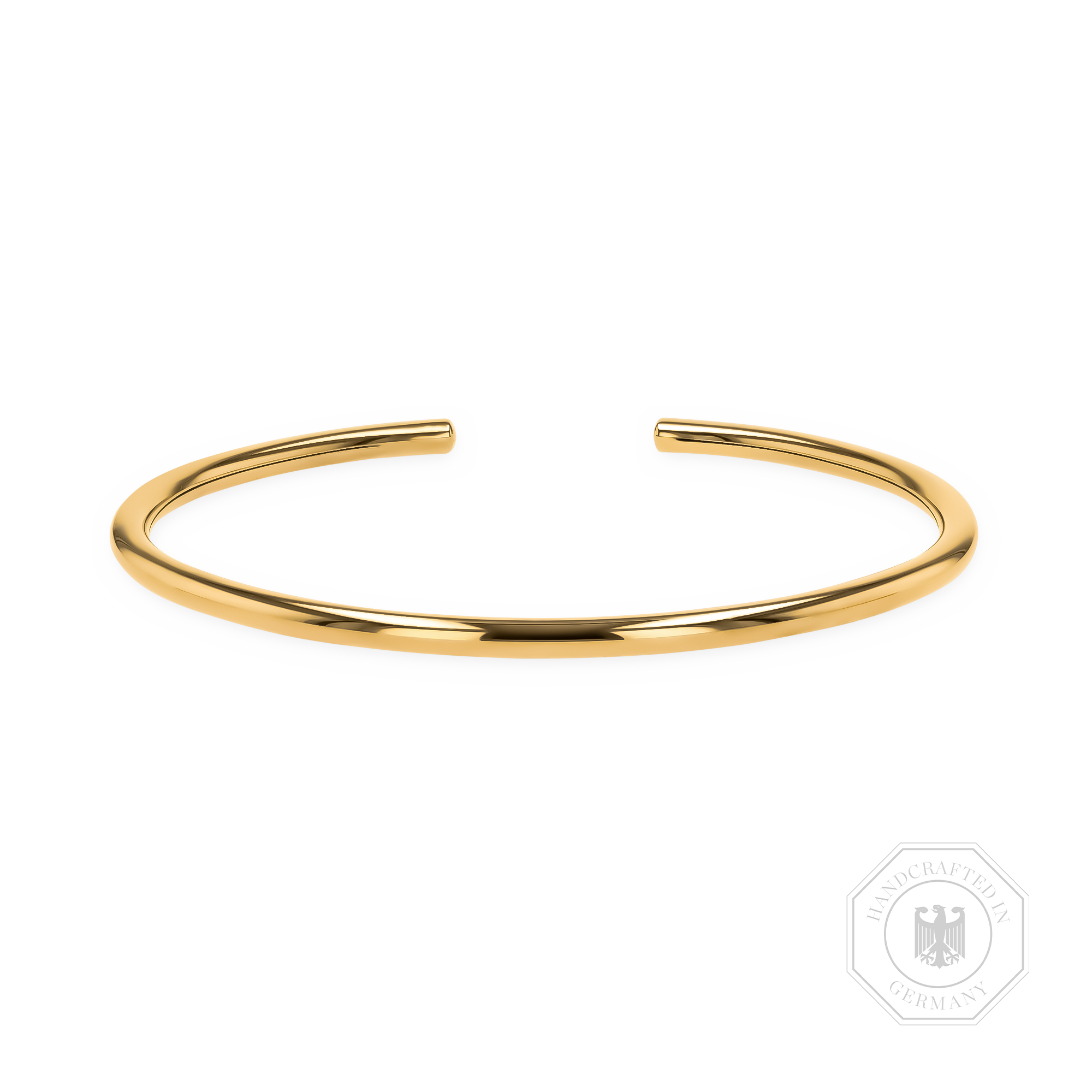 Yellow Gold Polished Round Bangle _1