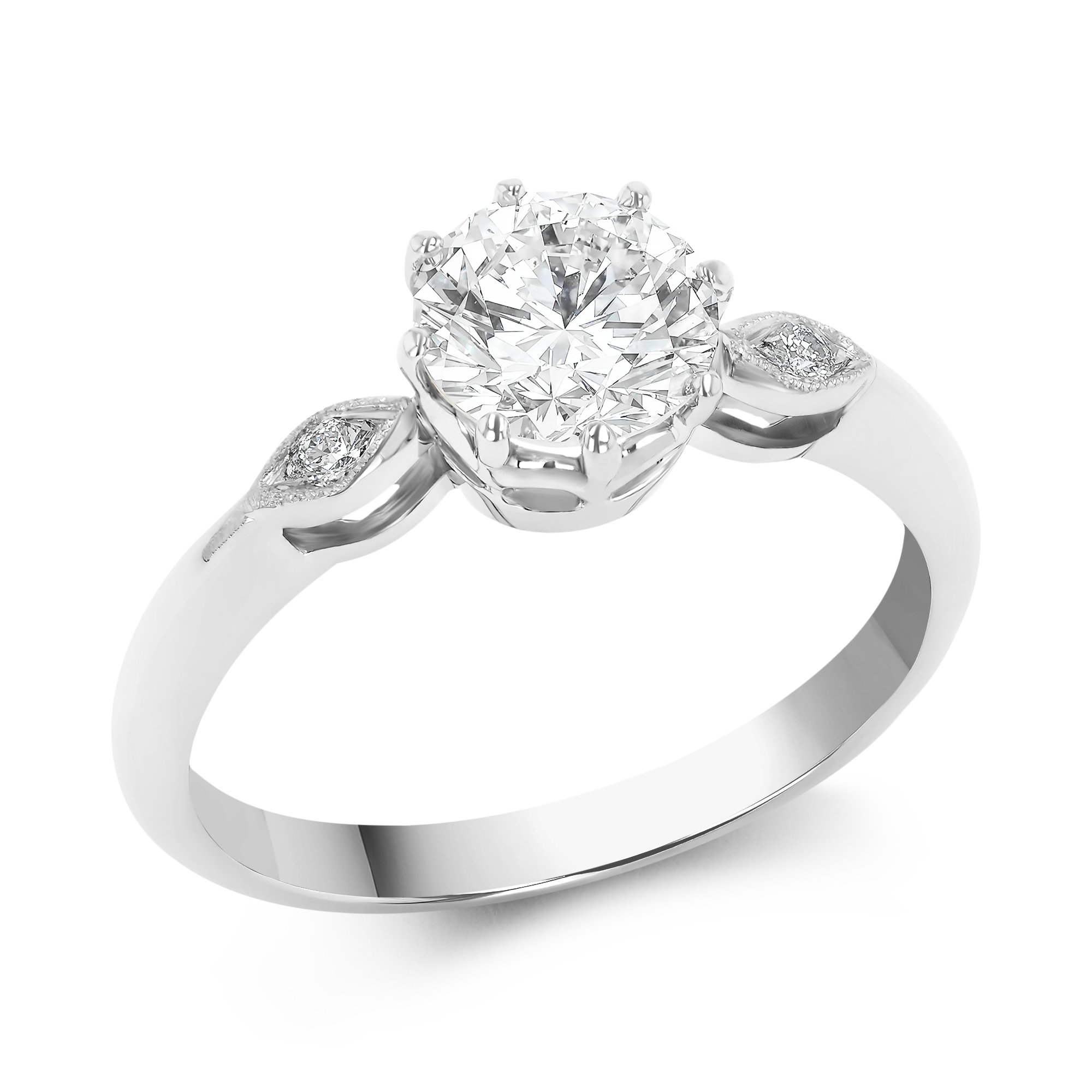 Brilliant Cut 1.07ct Diamond Ring Brilliant cut, Claw set_1