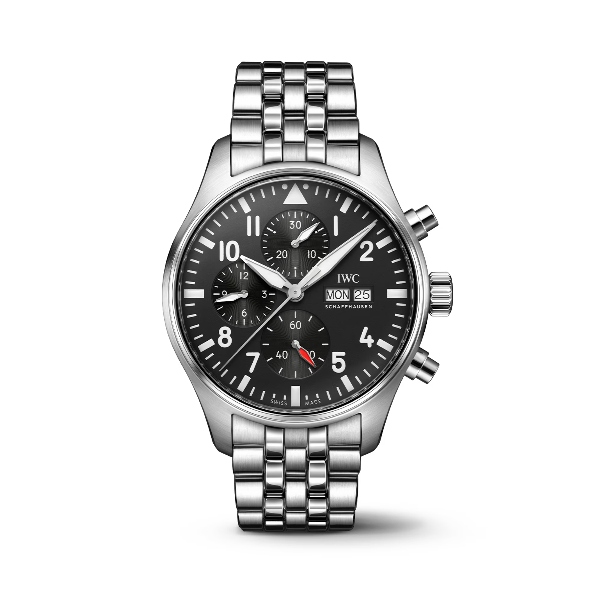 IWC Pilot's Chronograph 43mm, Black Dial, Arabic/Baton Numerals_1