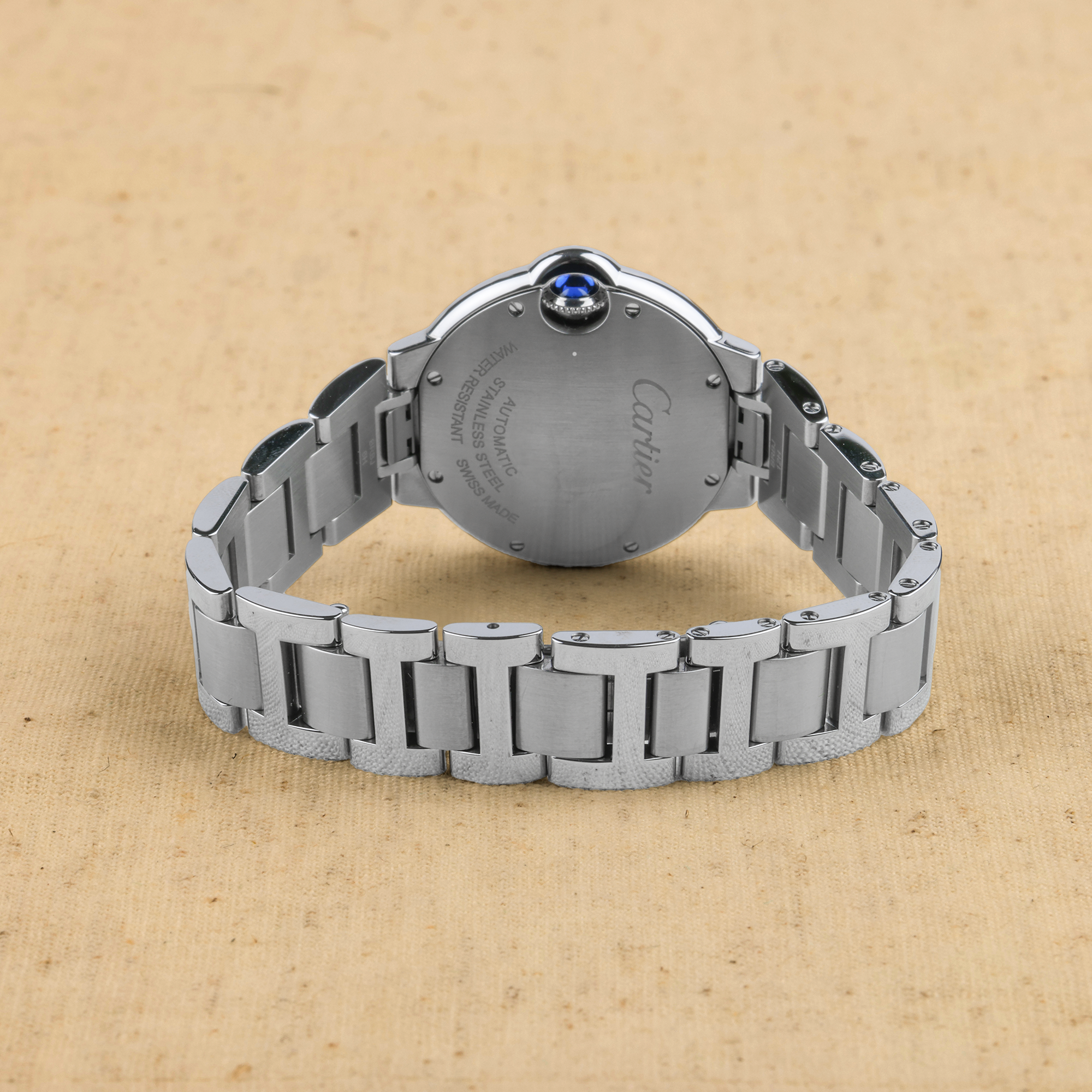 Pre-Owned Cartier Ballon Bleu de Cartier 33mm, Diamond Numerals, Silver Dial_6