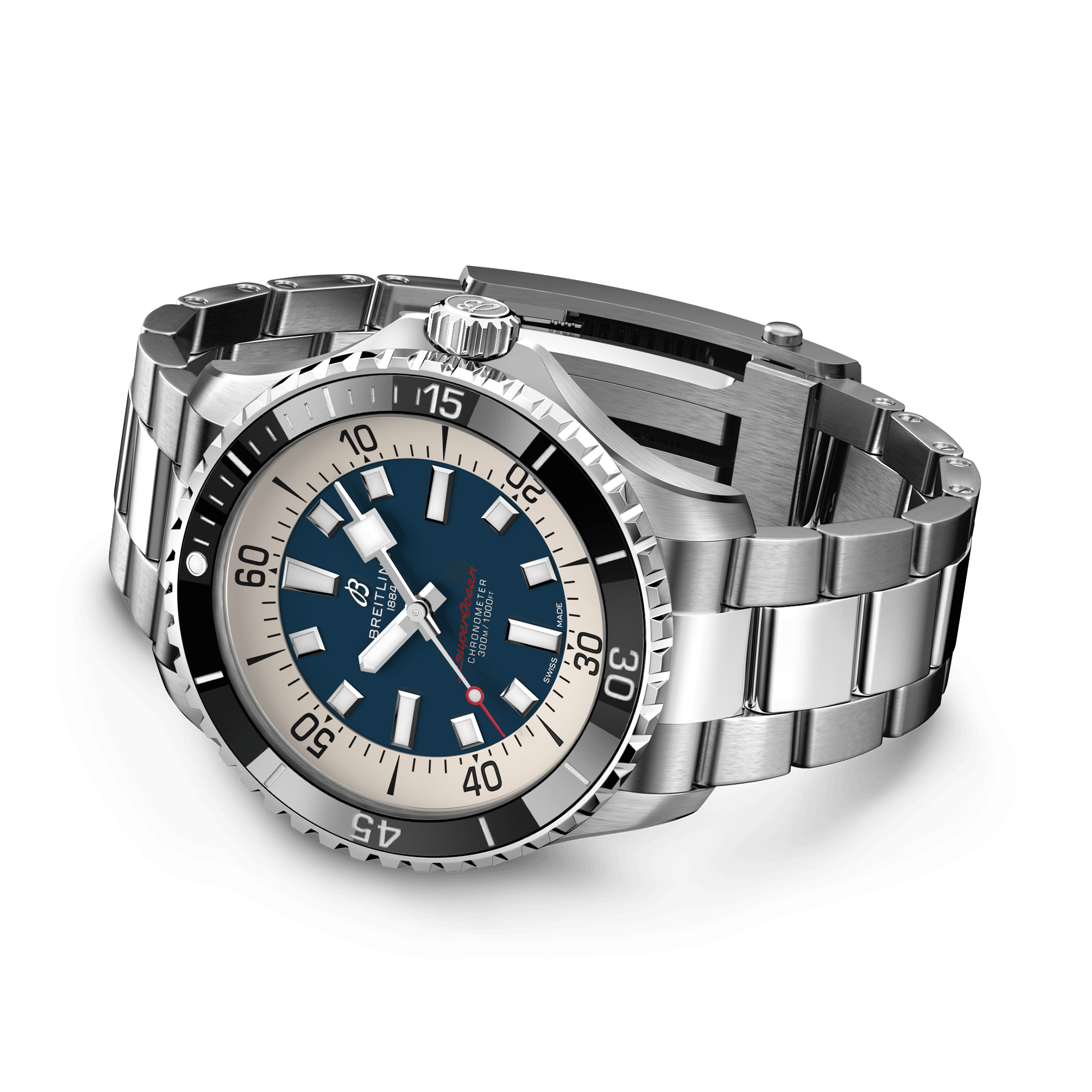 Breitling Superocean Automatic 44 44mm, Blue Dial, Arabic & Baton Numerals_4