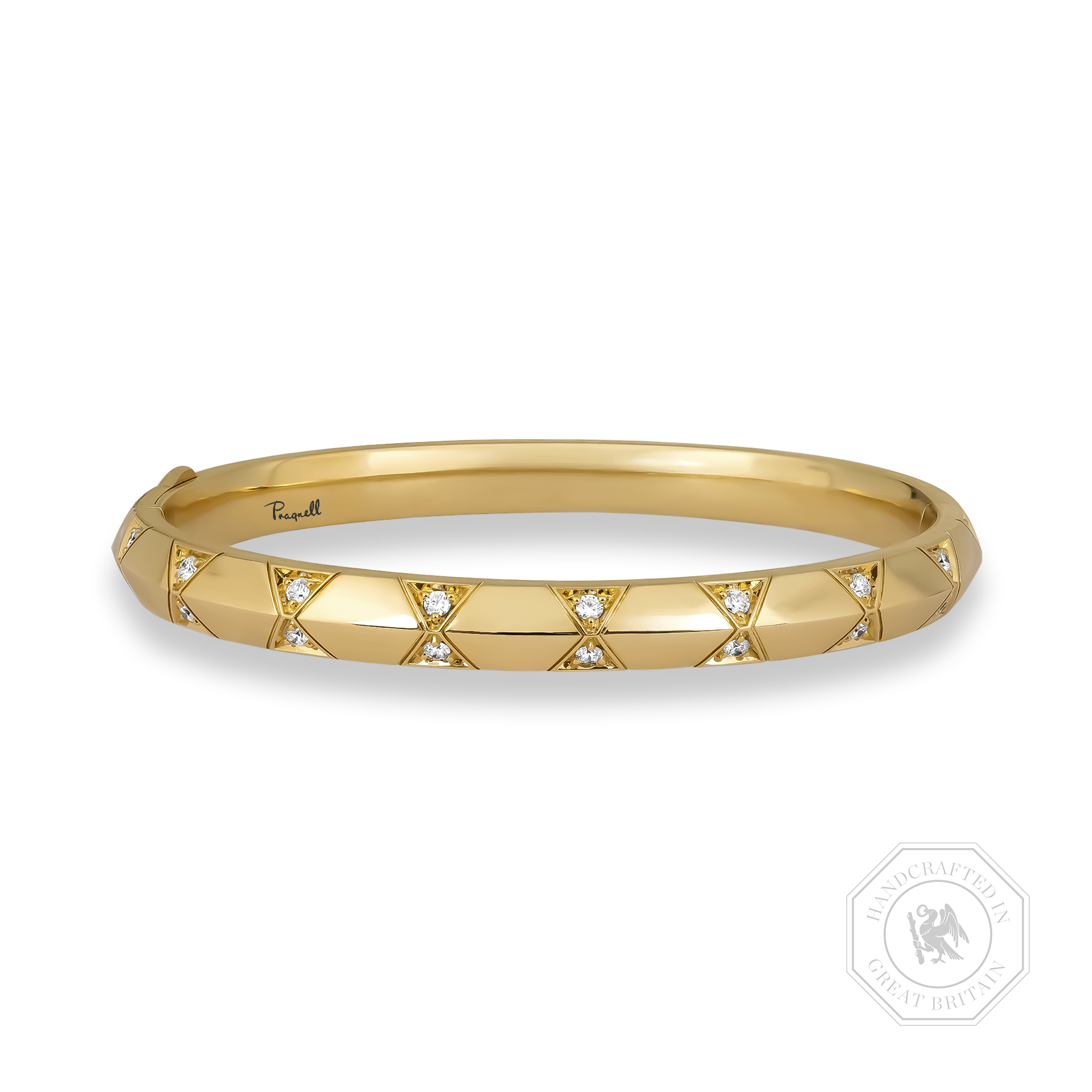 Origins Medium Diamond Set Bangle Brilliant cut, Claw set_1