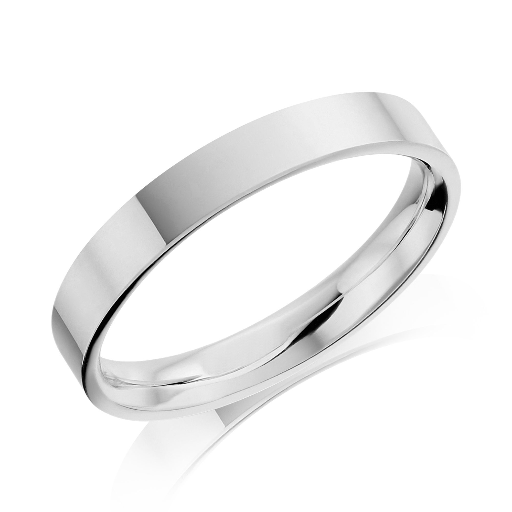 3mm Flat Court Wedding Ring _1