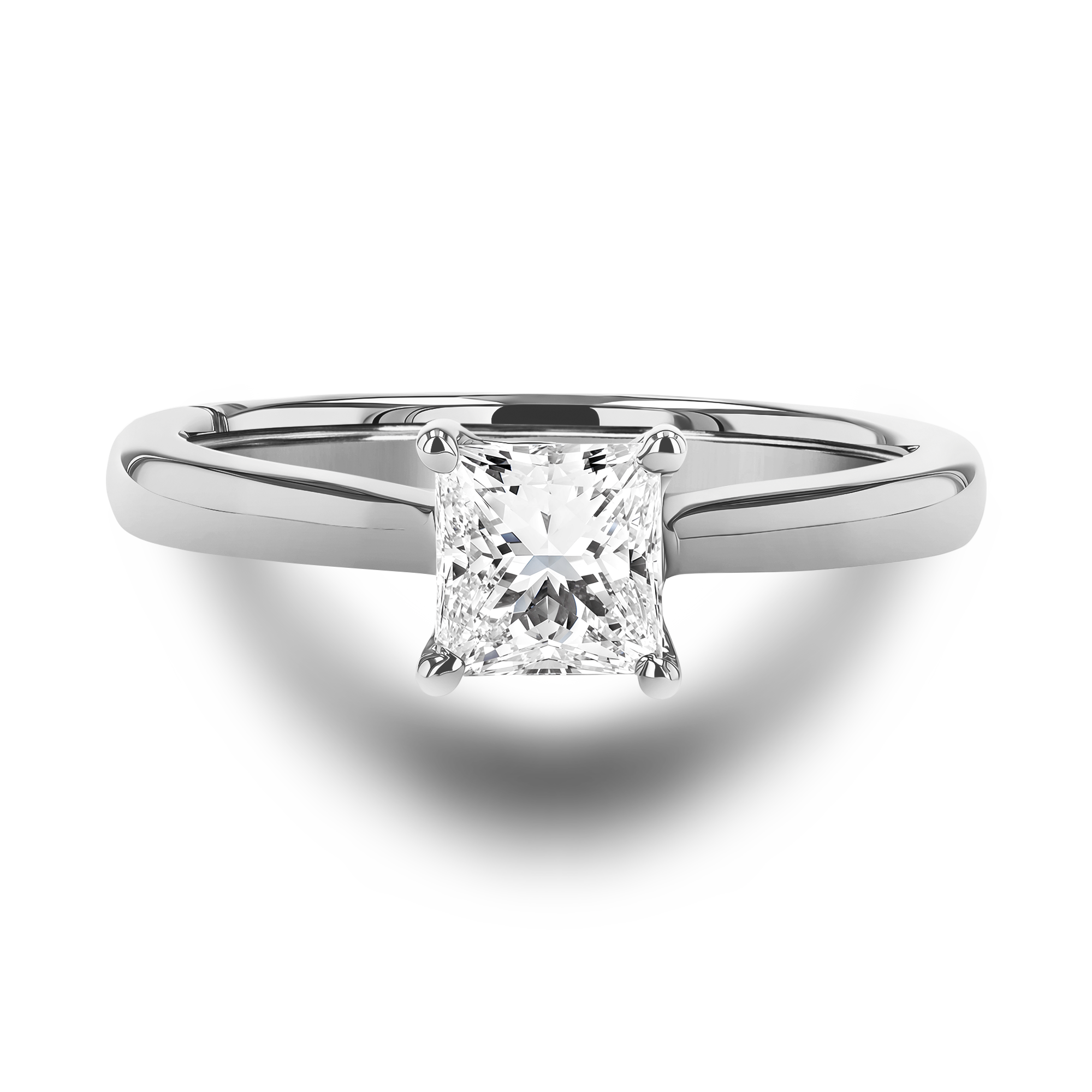 Gaia 0.70ct Princess Cut Diamond Ring Princess Cut, Claw Set_2