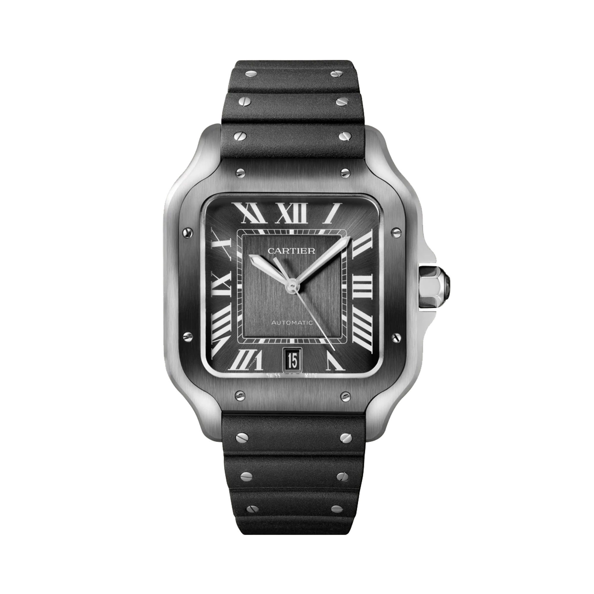 Cartier Santos de Cartier Large, Grey Dial, Roman Numerals_10