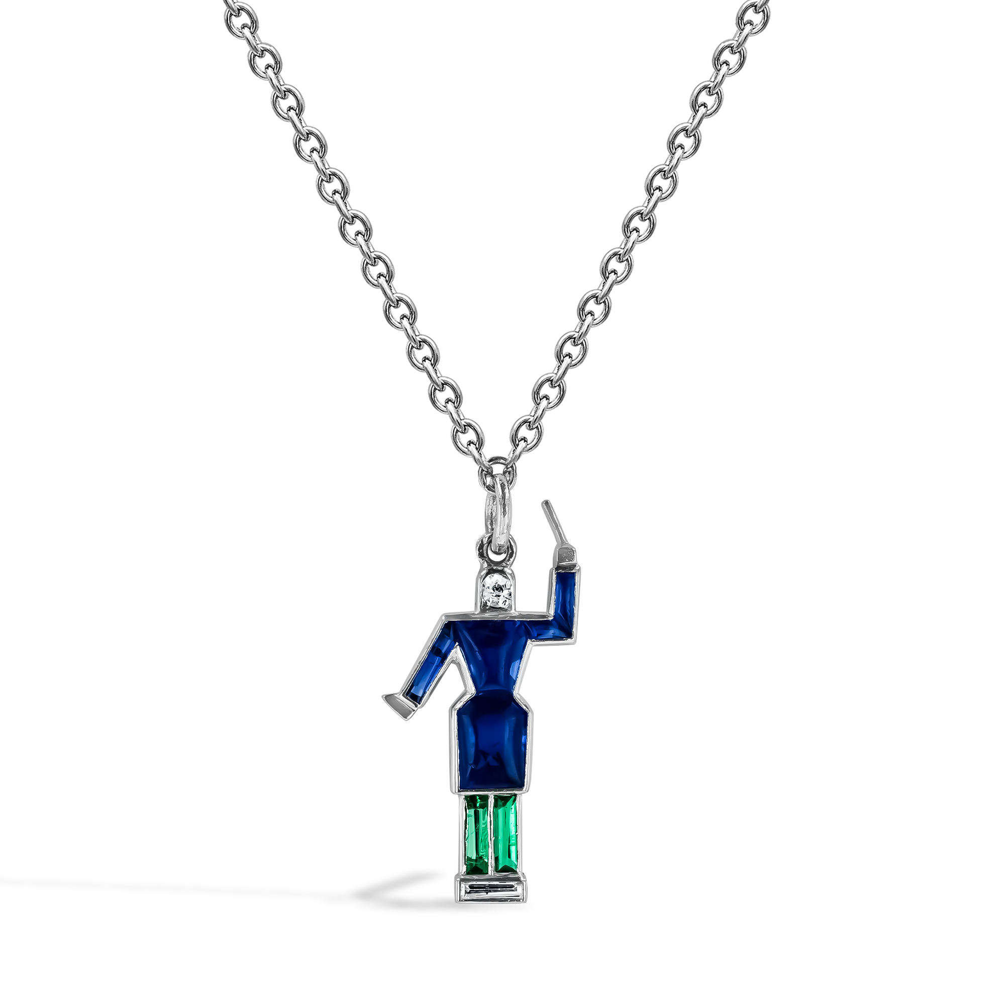 Art Deco Musician Conductor Pendant _1