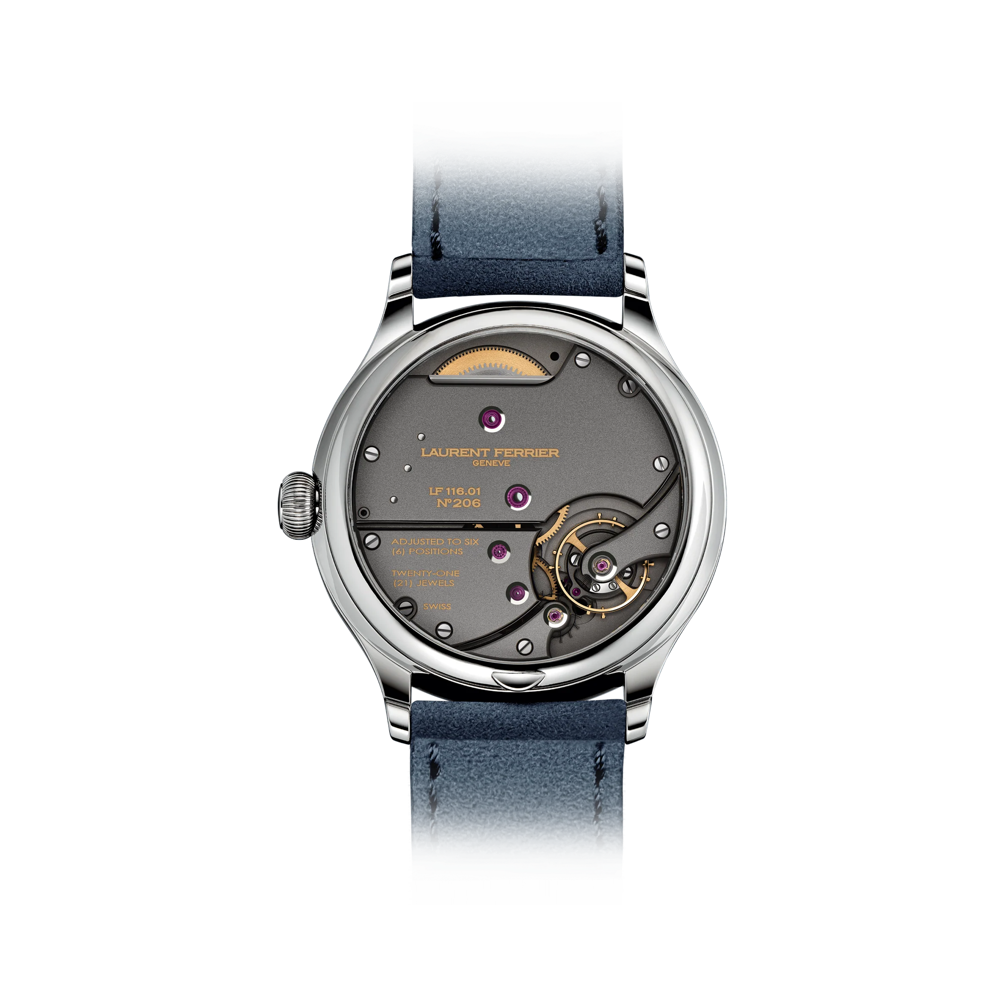 Laurent Ferrier Classic Origin Blue 40mm, Gradient Blue Opaline Dial, Drop-shaped Indices_2