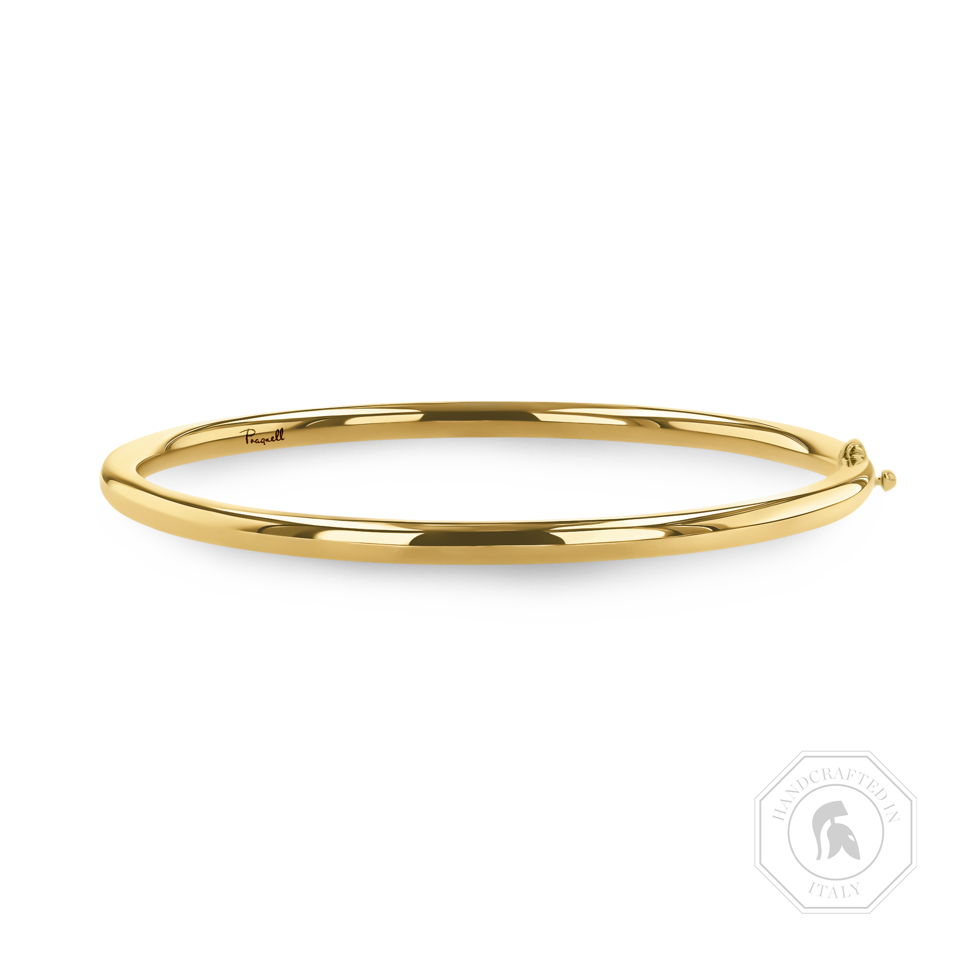 Plain Polished 4mm Round Edge Bangle _1