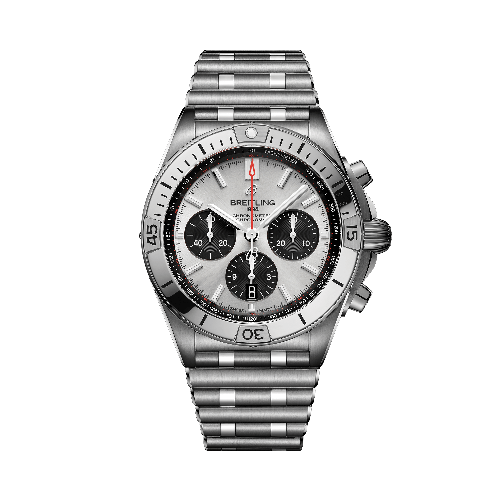 Breitling Chronomat B01 42 42mm, Silver Dial, Baton Numerals_1