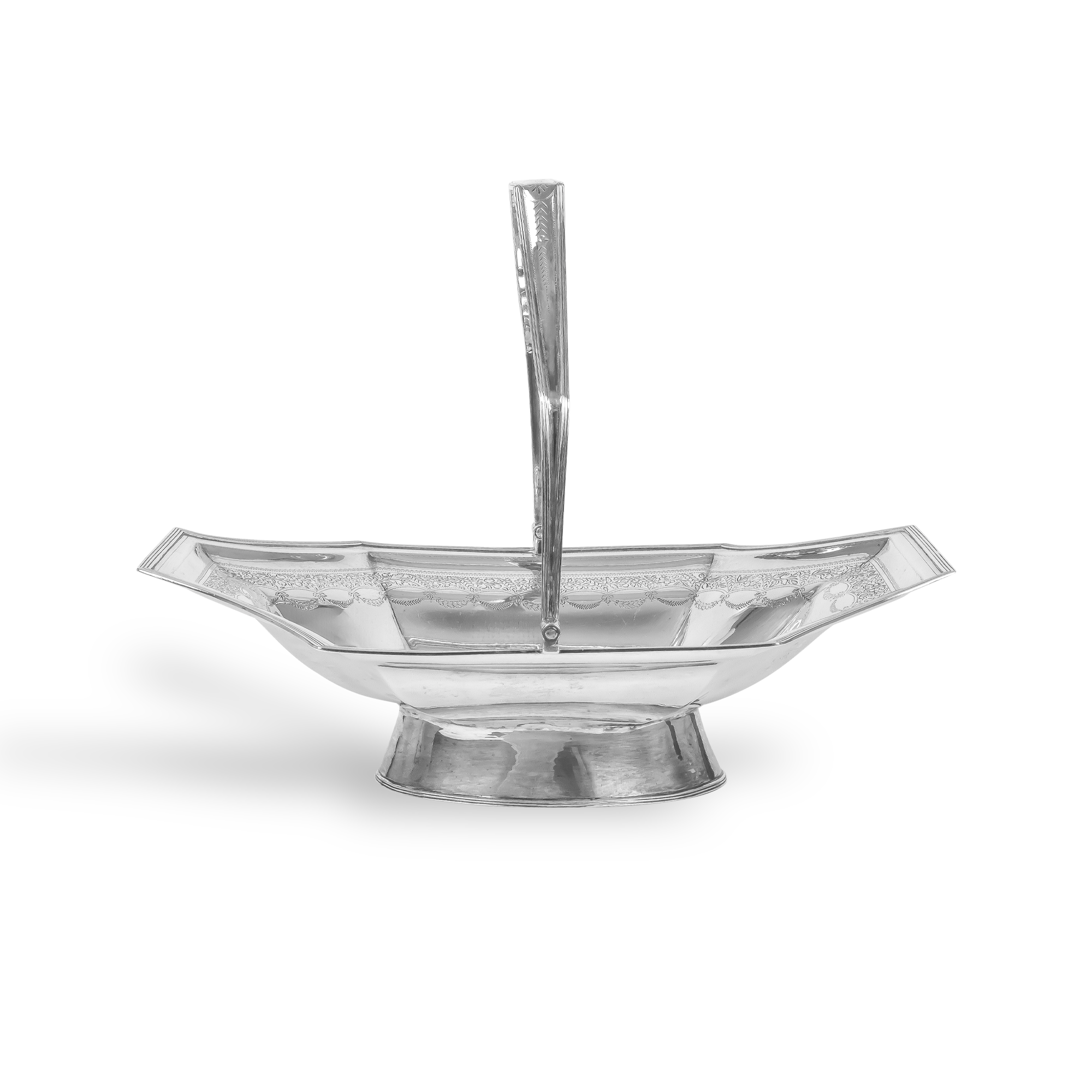 Silver George III Cake Basket Hallmarked London_1