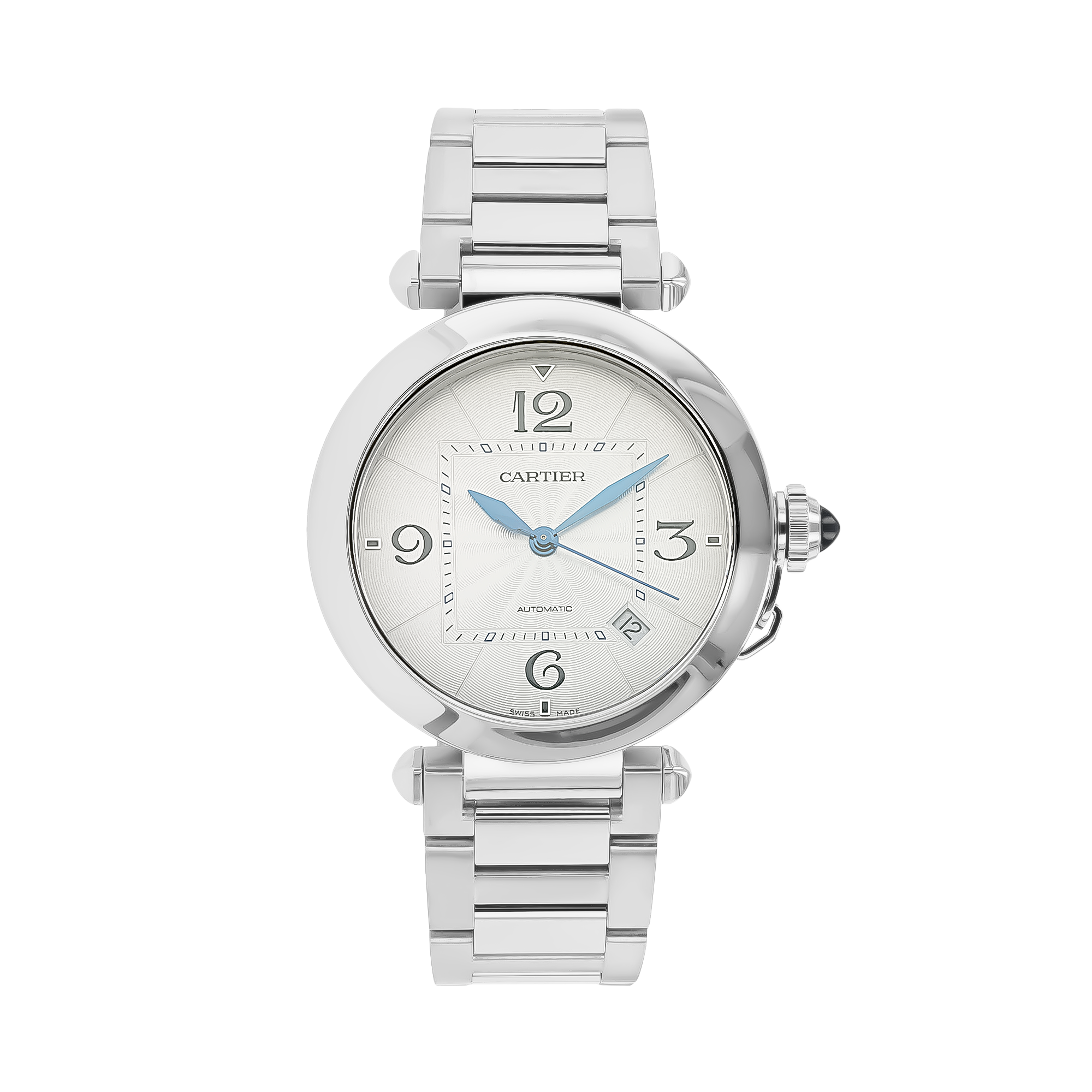 Cartier Pasha 41mm, Silver Dial, Arabic Numerals_5