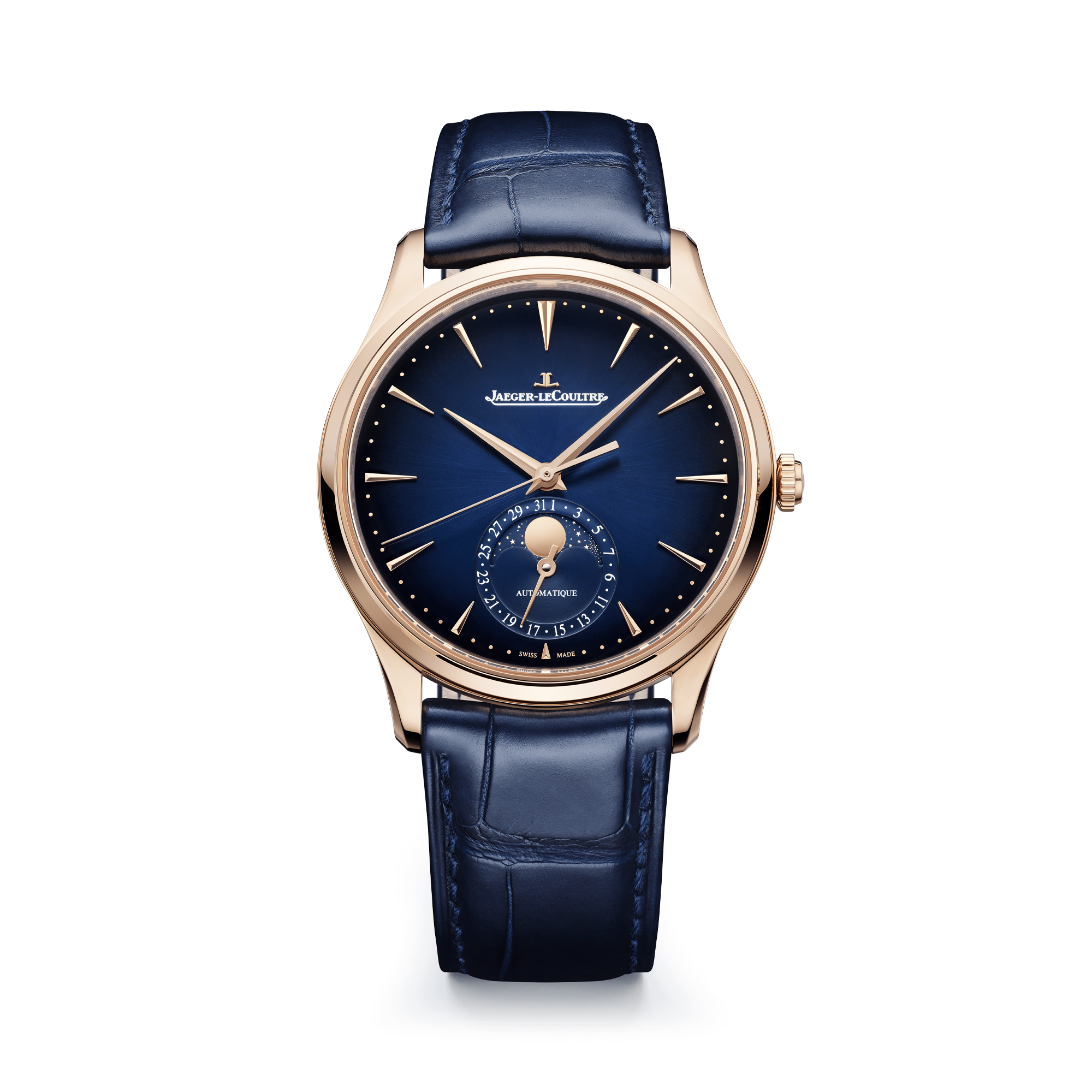 Jaeger-LeCoultre Master Ultra Thin Moon 39mm, Blue Dial, Baton Numerals_1
