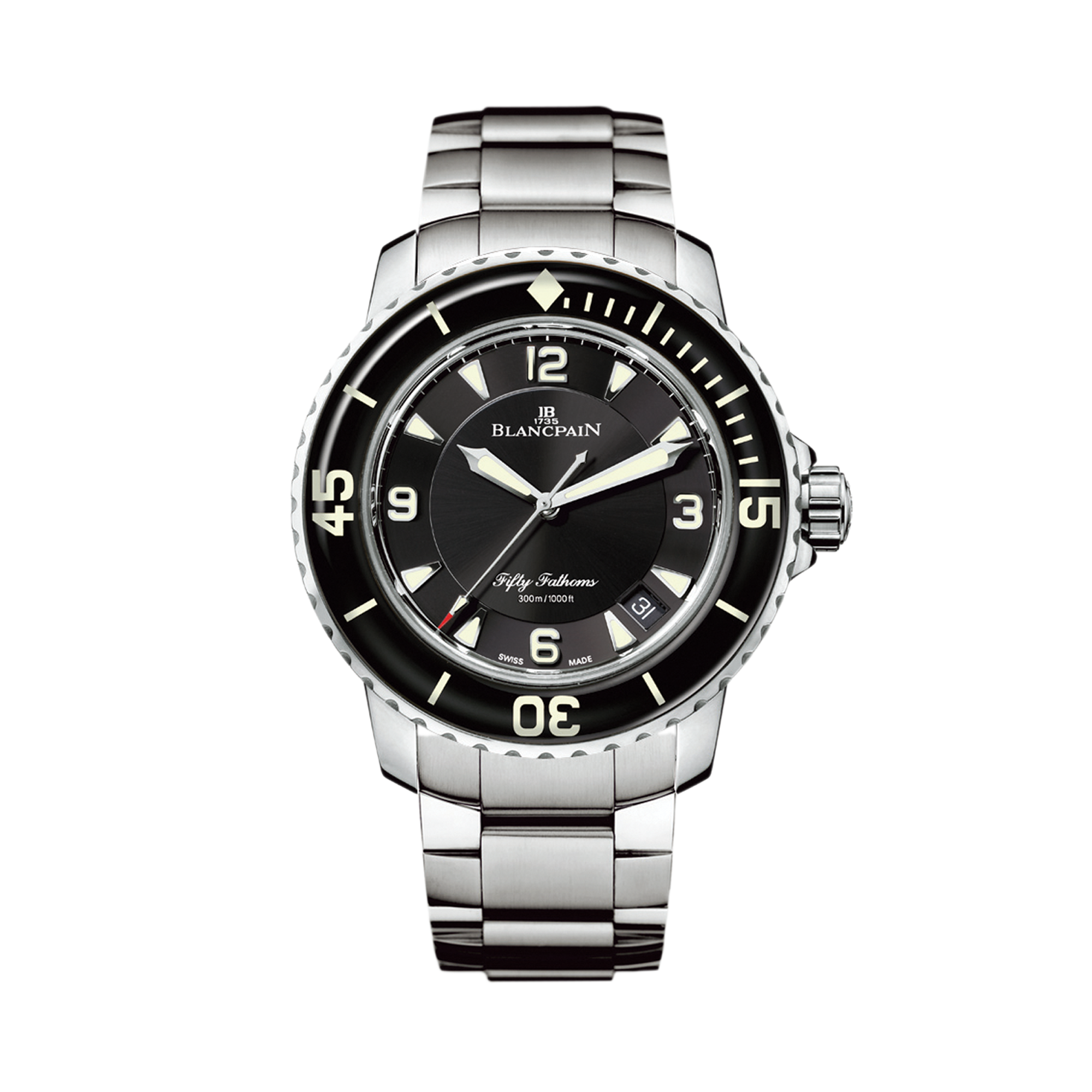 Blancpain Fifty Fathoms 45mm, Black Dial, Arabic/Baton Numerals_1