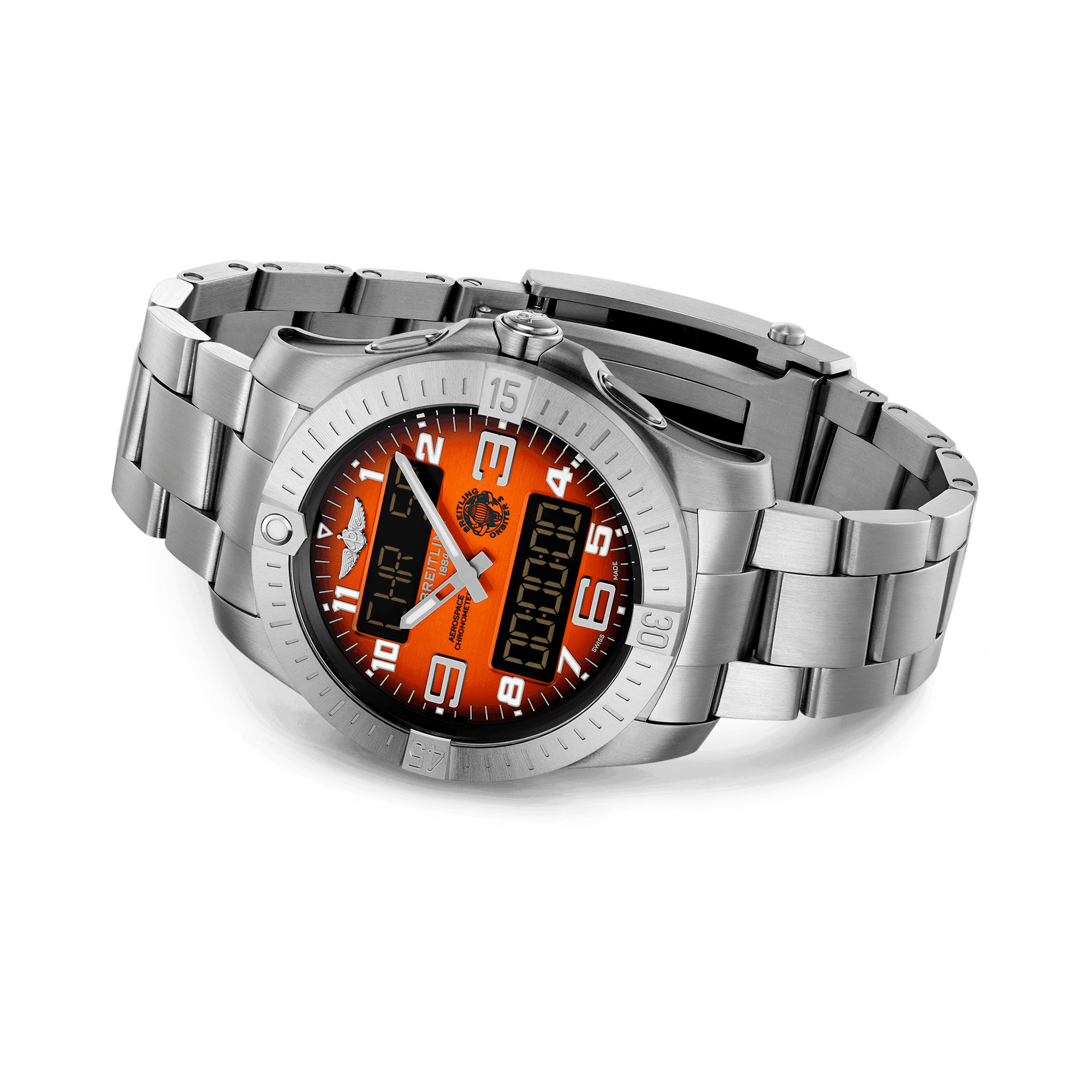 Breitling Aerospace B70 Orbiter 43mm, Orange Dial, Arabic Numerals_3