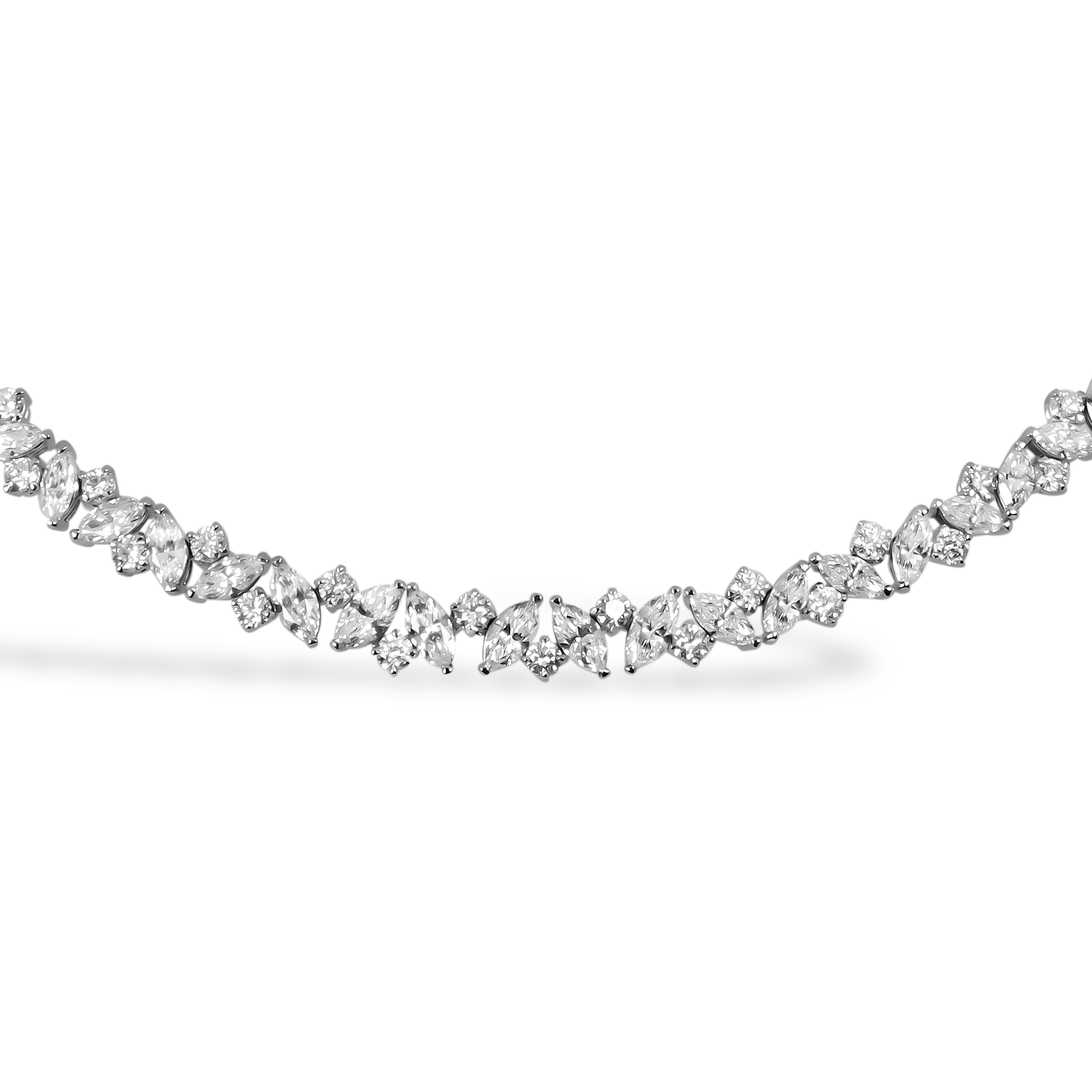 Masterpiece 15.60ct Marquise and Brilliant Cut Diamond Necklace Marquise Cut, Claw Set_2