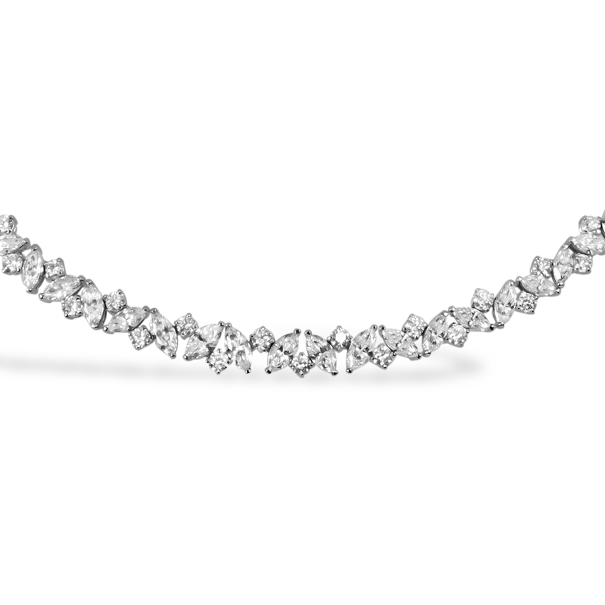 Masterpiece 15.60ct Marquise and Brilliant Cut Diamond Necklace Marquise Cut, Claw Set_2