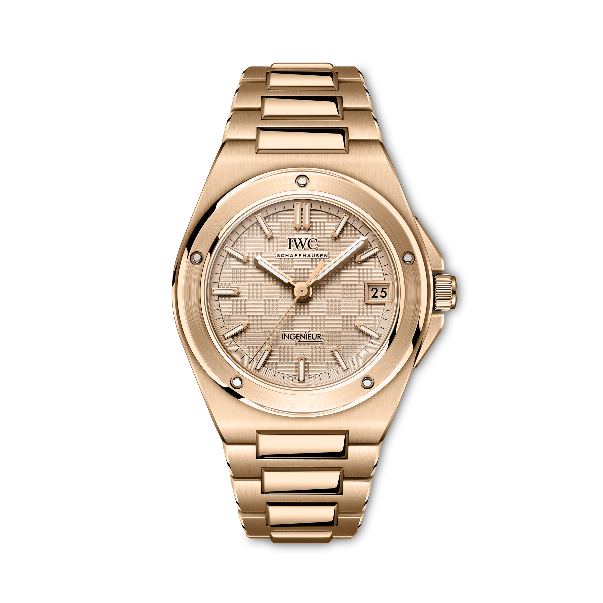 IWC Ingenieur 35.1mm, Gold Dial, Baton Numerals_1