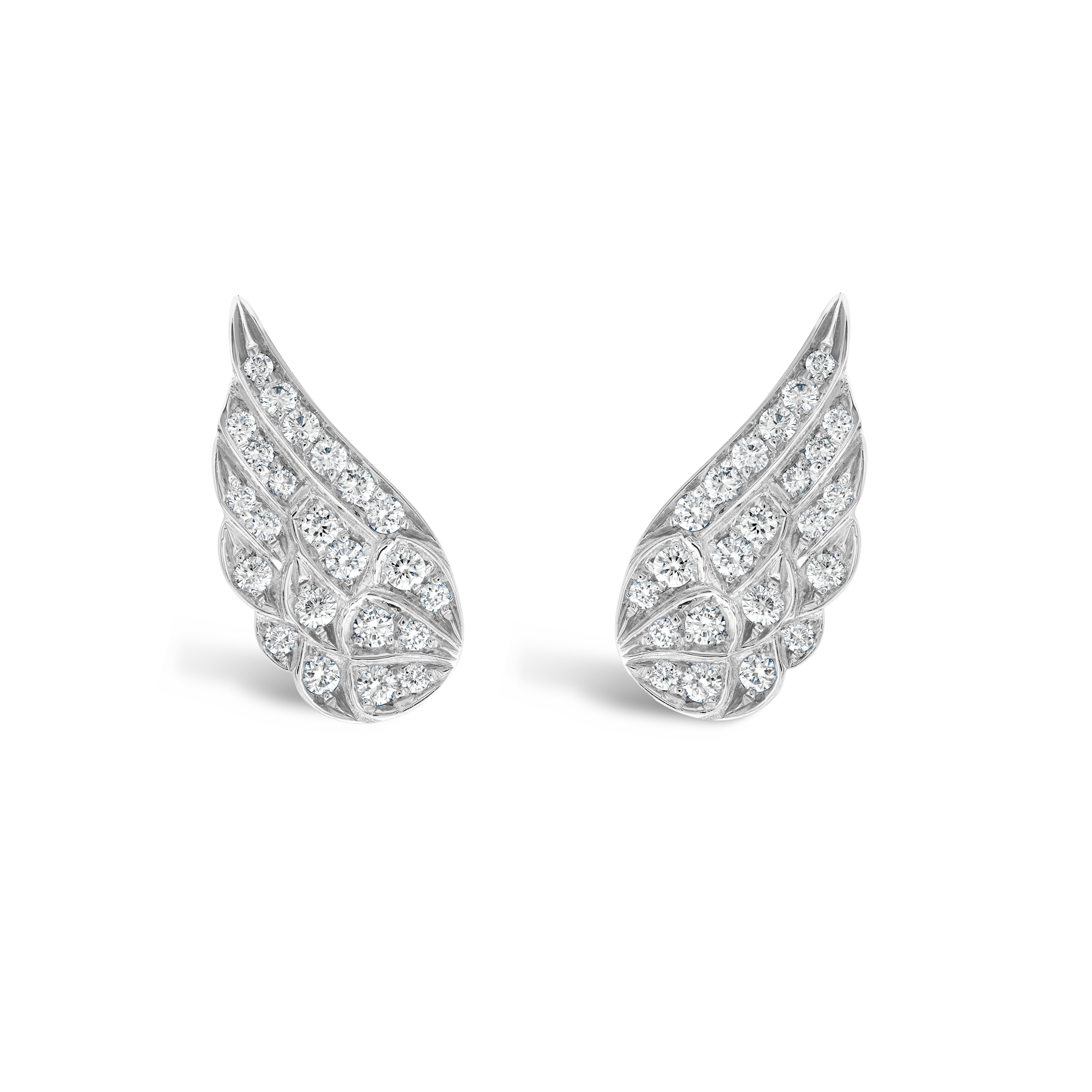 Tiara Large Diamond Earrings Brilliant Cut, Grain Set_1