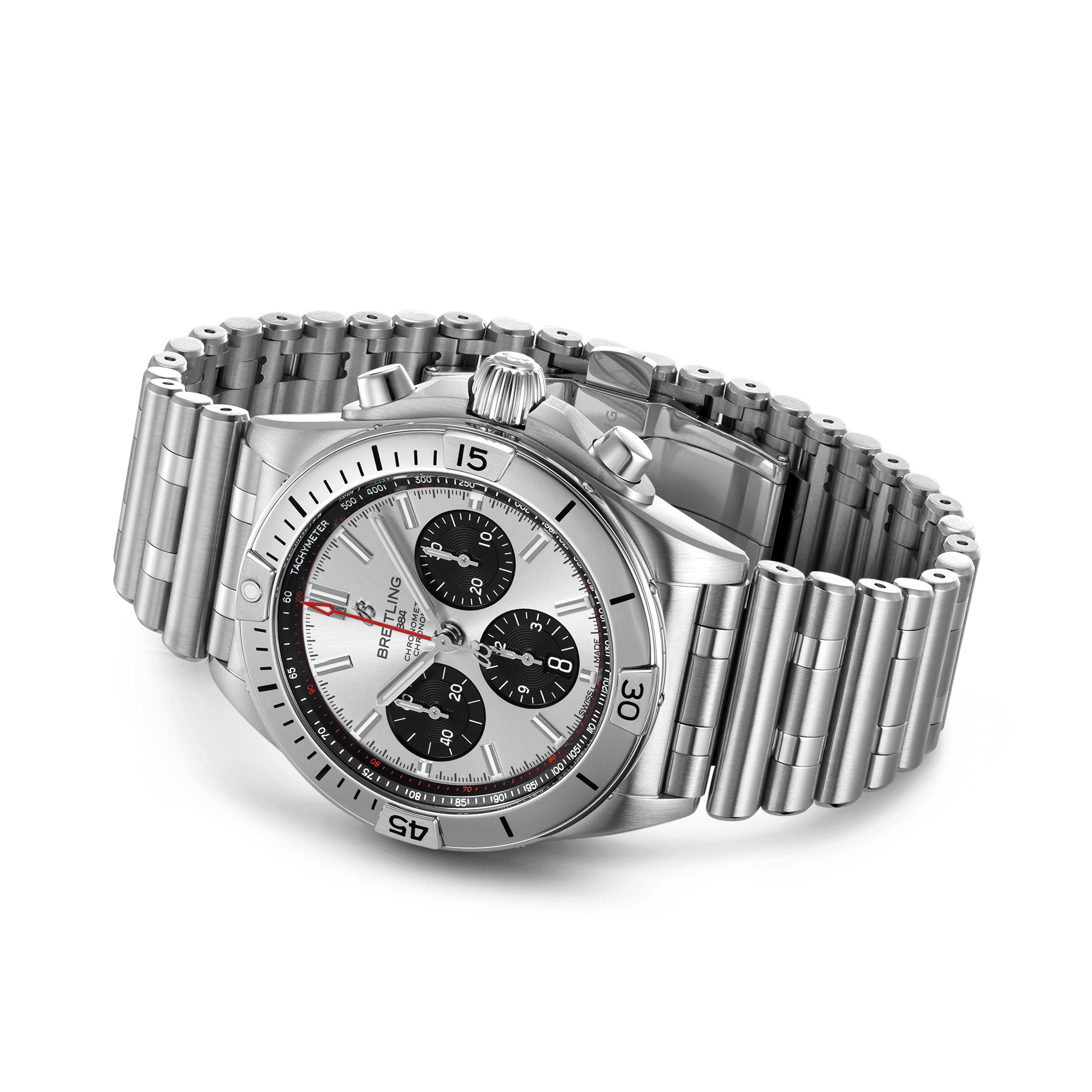Breitling Chronomat B01 42 42mm, Silver Dial, Baton Numerals_4