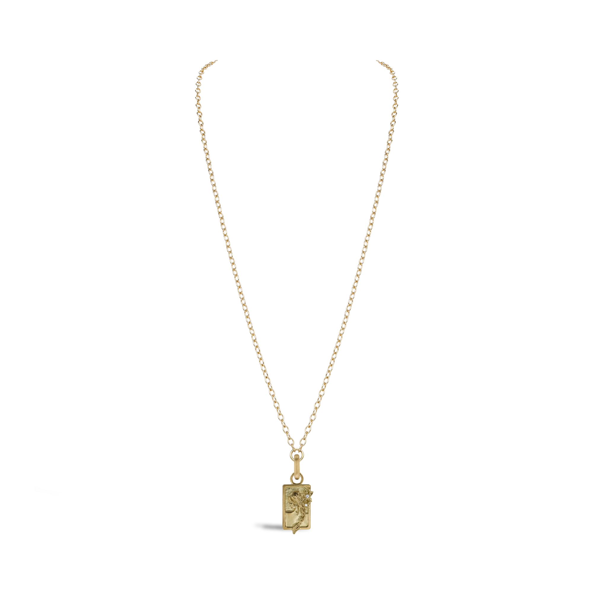 Zodiac Diamond Virgo Pendant Charm Brilliant cut, Claw set_3