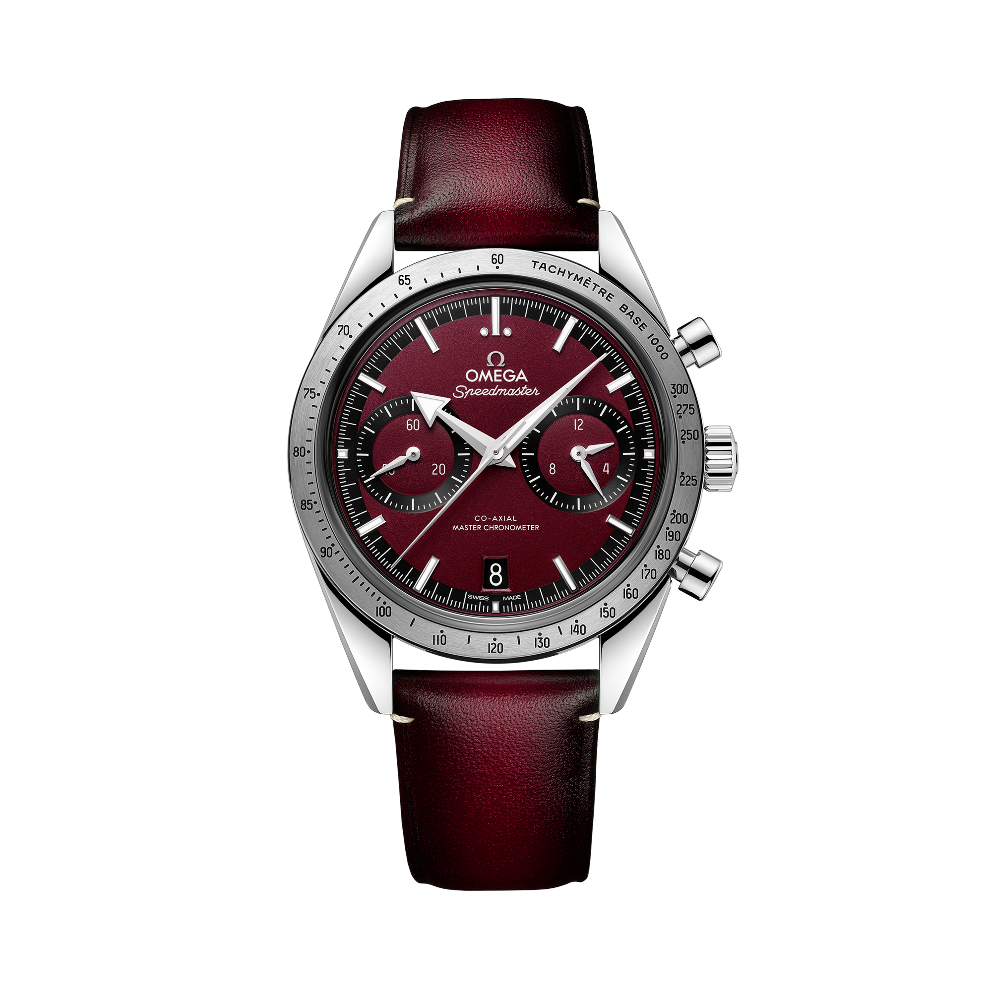 OMEGA Speedmaster 40.5mm, Red Dial, Baton Numerals_1