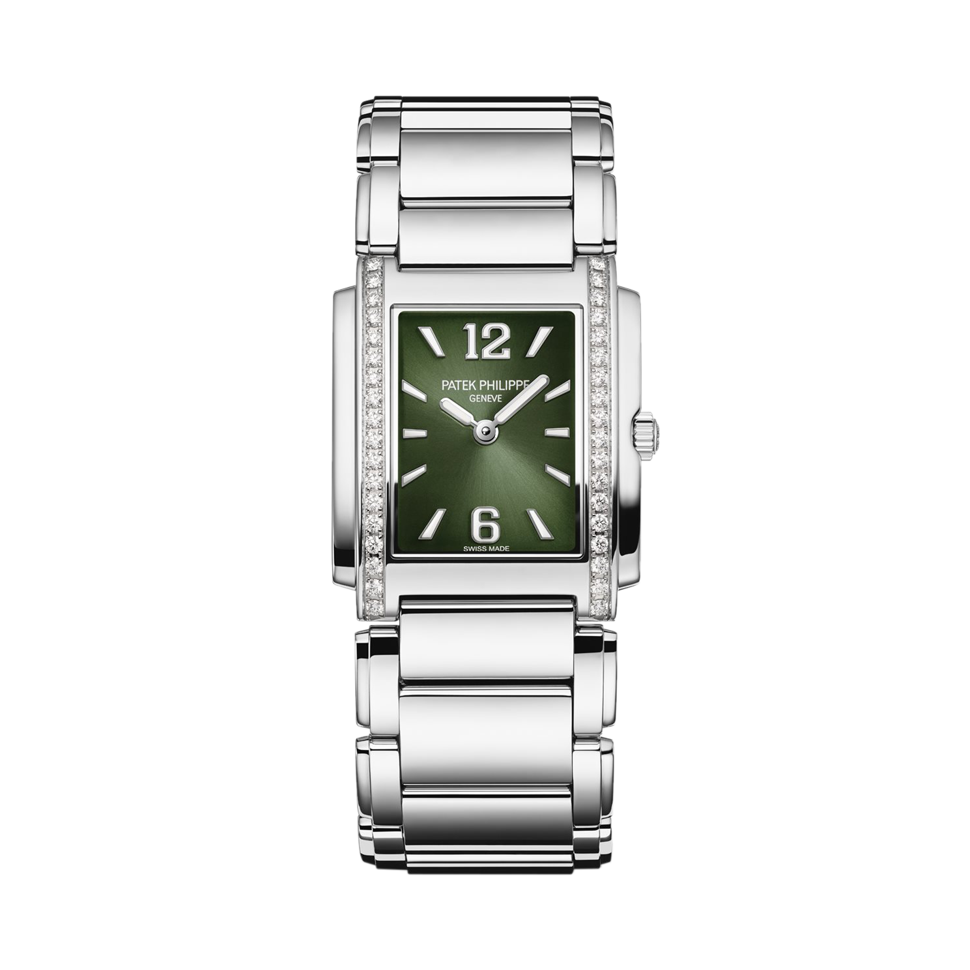 Patek Philippe Twenty~4 30mm, Olive Green Dial, Arabic/Baton Numerals_1