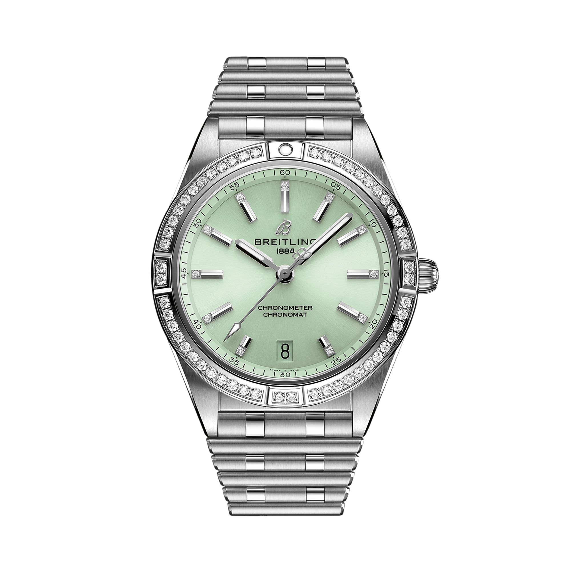 Breitling Chronomat Automatic 36 36mm, Green Dial, Diamond Numerals_1