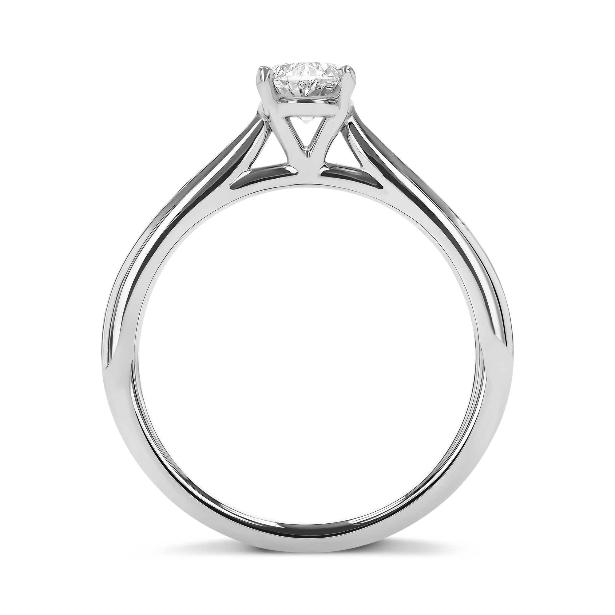 Gaia 0.70ct Oval Cut Diamond Ring Oval Cut, Claw Set_3