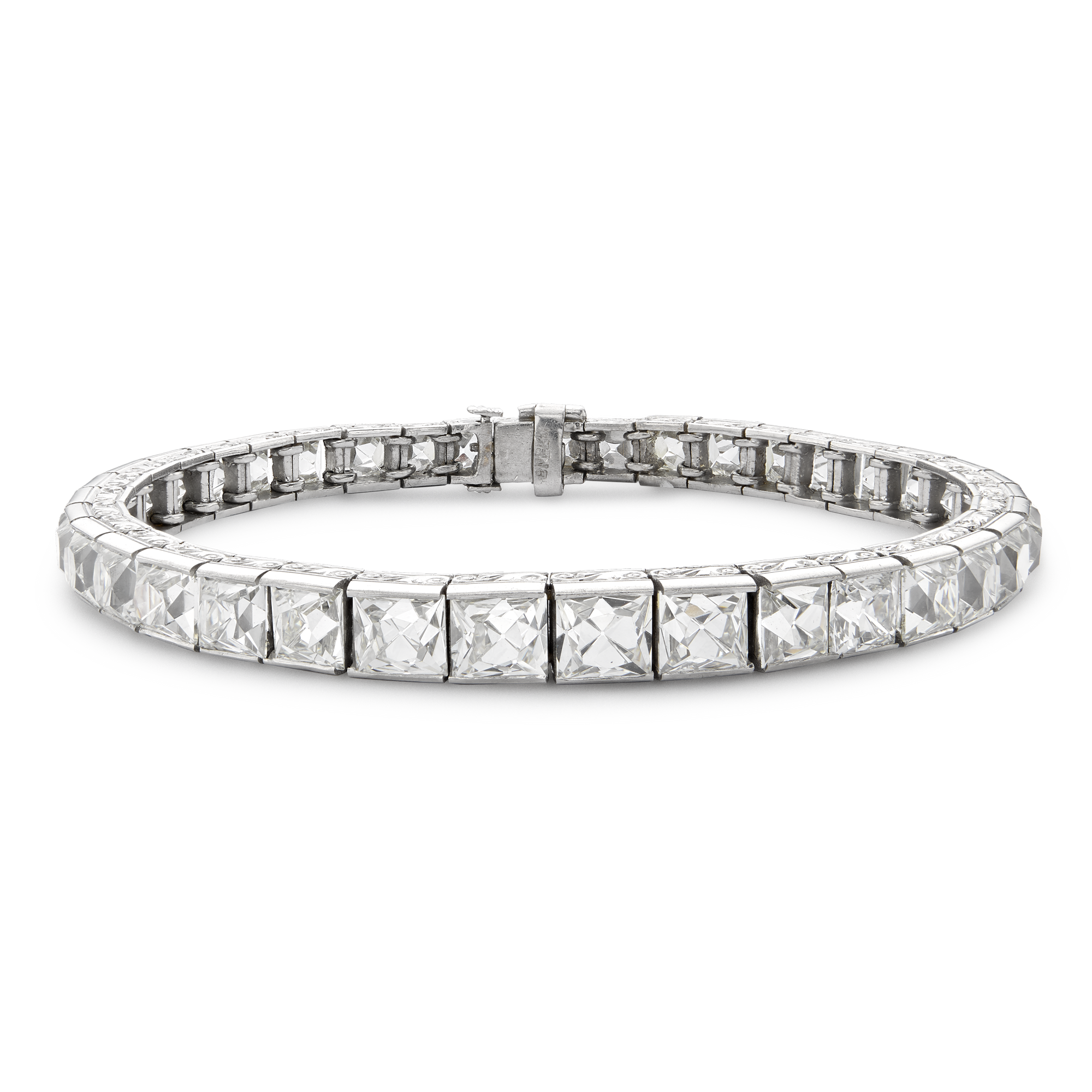 Belle Epoque Diamond Line Bracelet French Cut, Channel Set_1