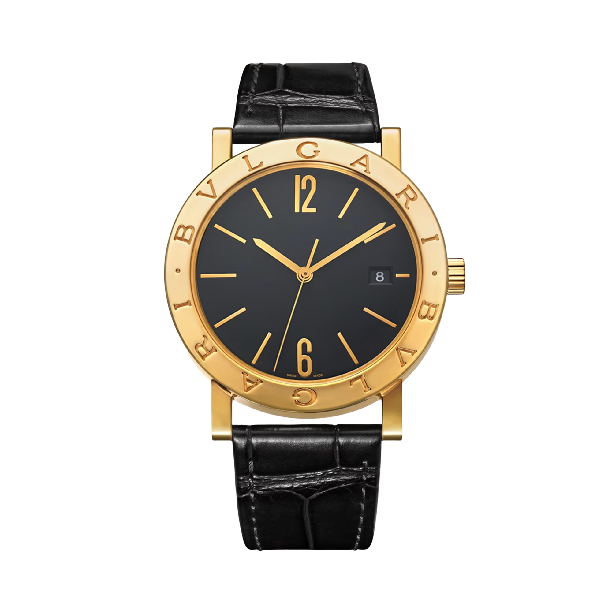 Bvlgari Bvlgari 38mm, Black Dial, Arabic/Baton Numerals_1