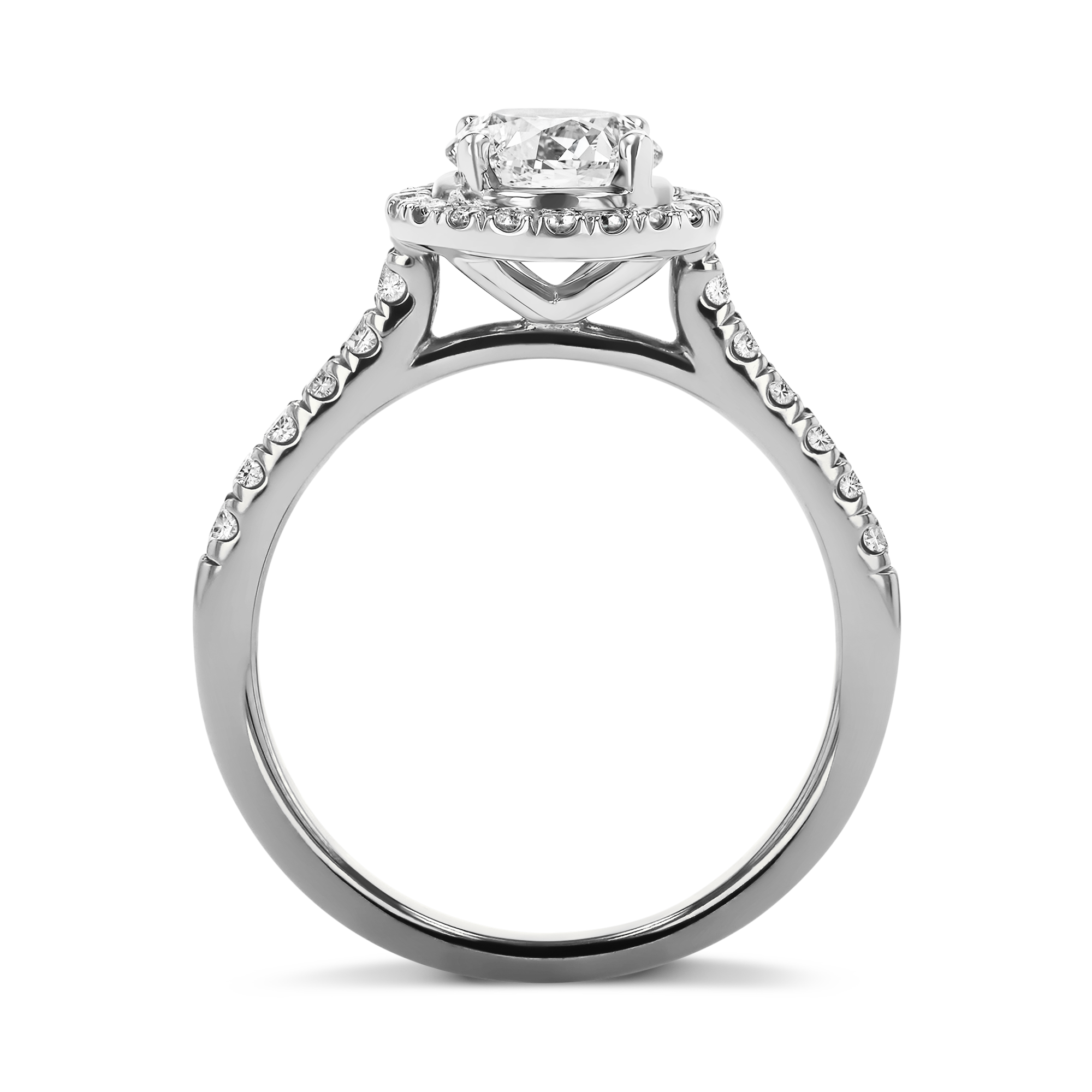 Celestial 0.30ct Brilliant Cut Diamond Cluster Ring Brilliant cut, Claw set_3