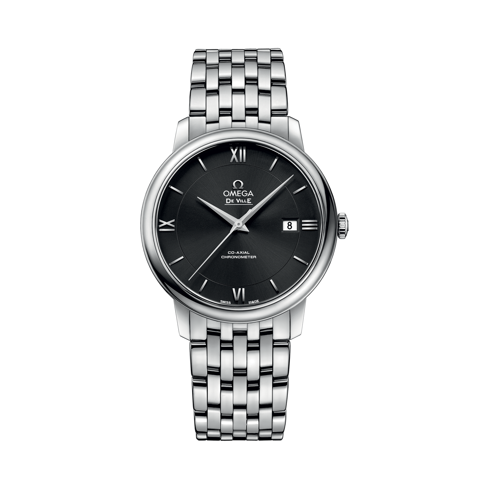 OMEGA De Ville 39.5mm, Black Dial, Baton/Roman Numerals_1