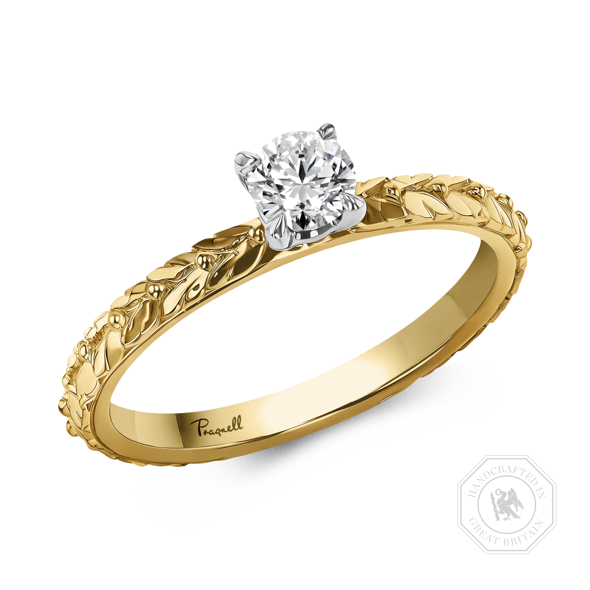Apple Blossom 0.30ct Brilliant Cut Diamond Ring Brilliant cut, Claw set_1