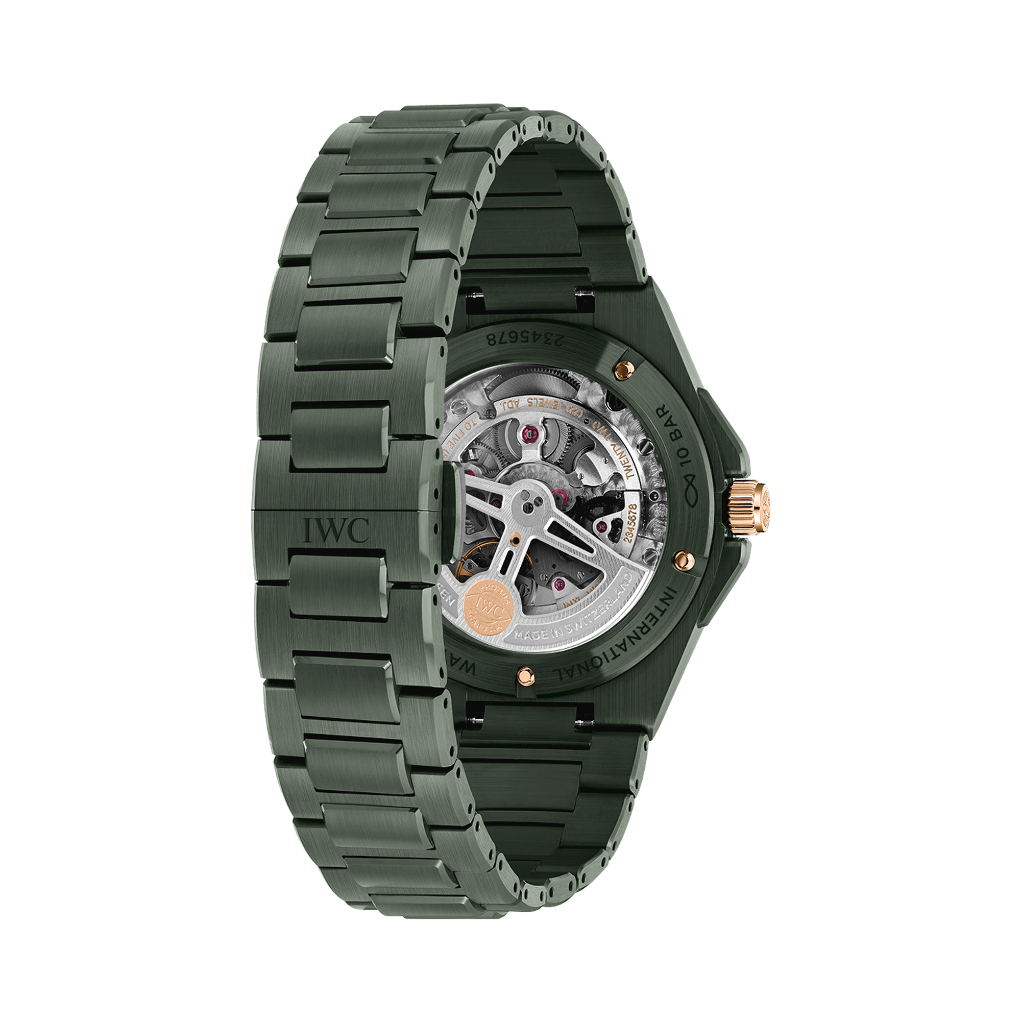 IWC Ingenieur 42mm, Green Dial, Arabic/Baton Numerals_4