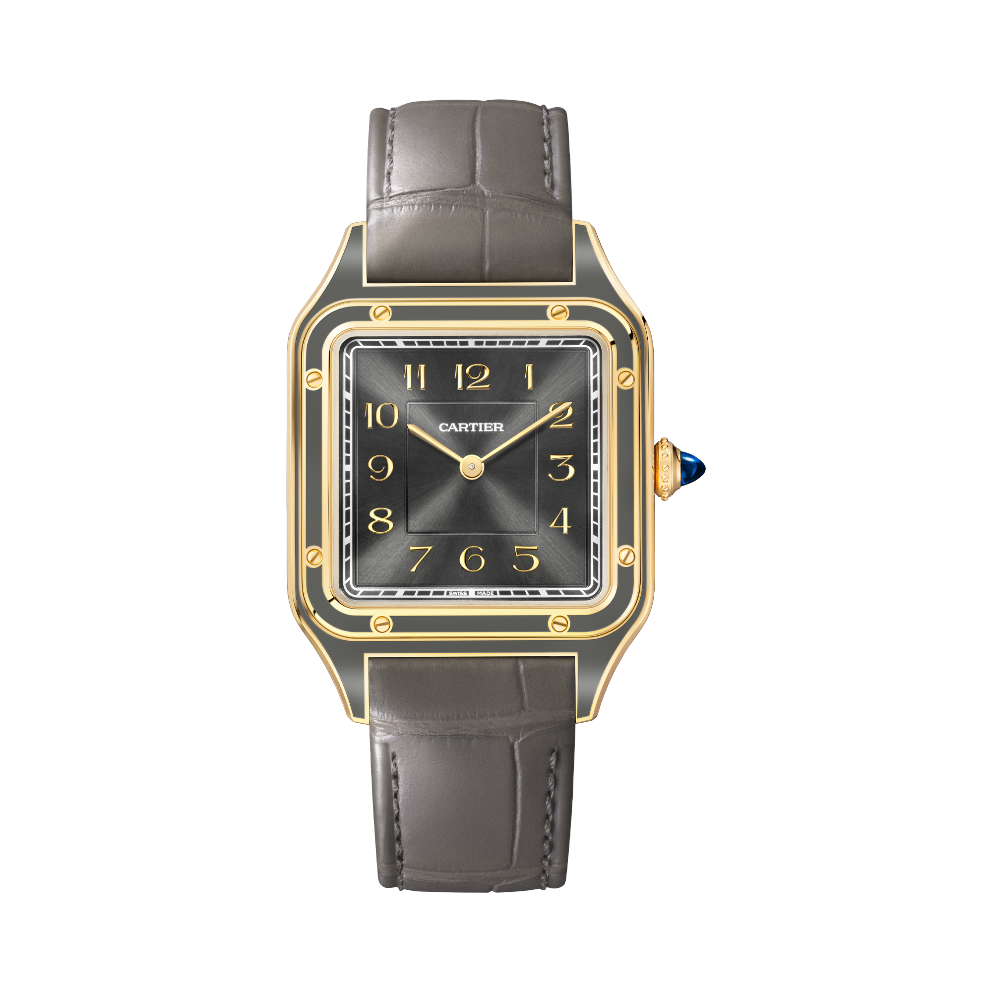 Cartier Santos-Dumont 31.4mm, GreyDial, Arabic Numerals_1