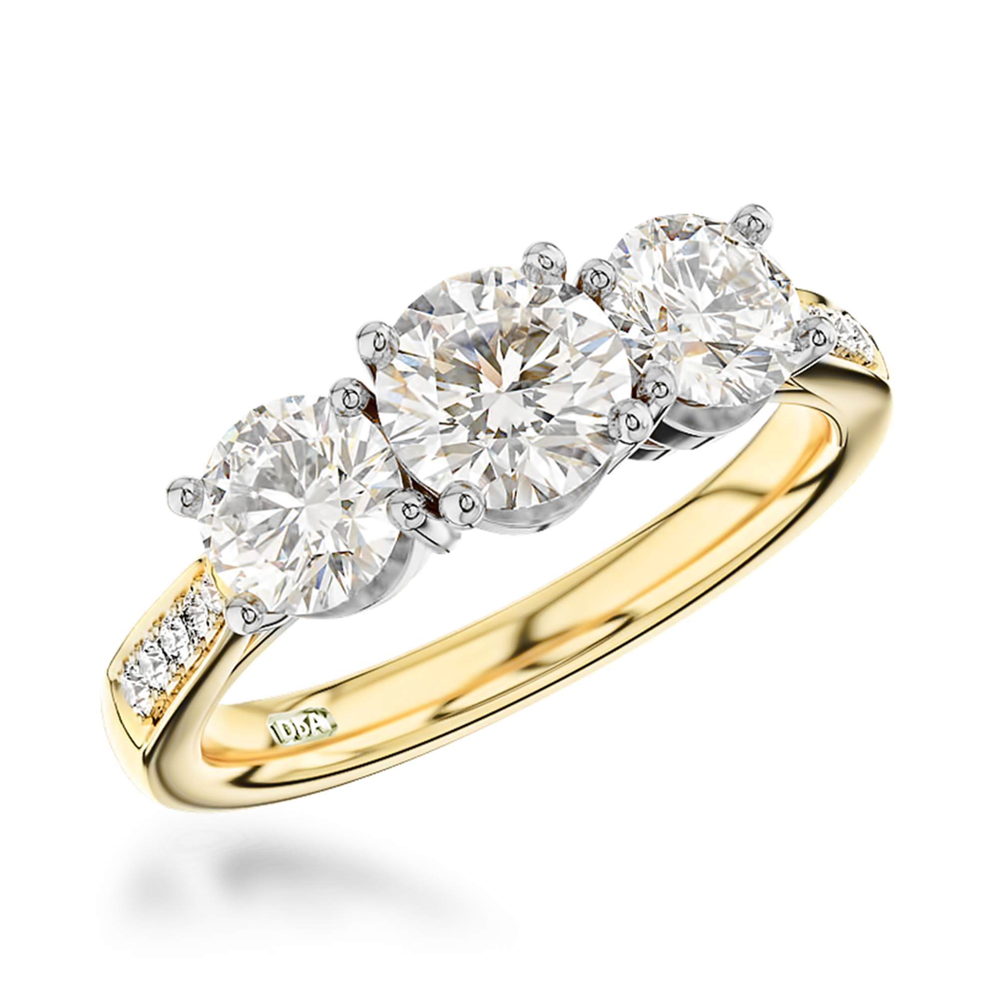Duchess 0.70ct Diamond Three Stone Ring Brilliant cut, Claw set_1