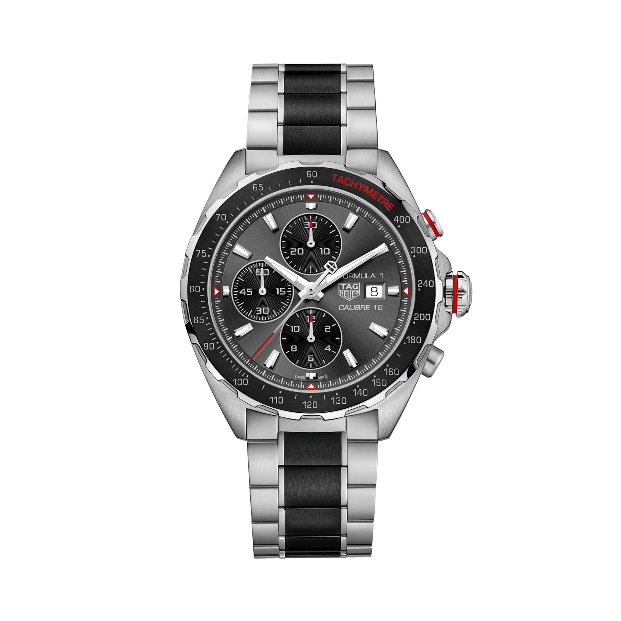 Tag Heuer Formula 1 Chronograph 44mm, Grey Dial, Baton Numerals_1
