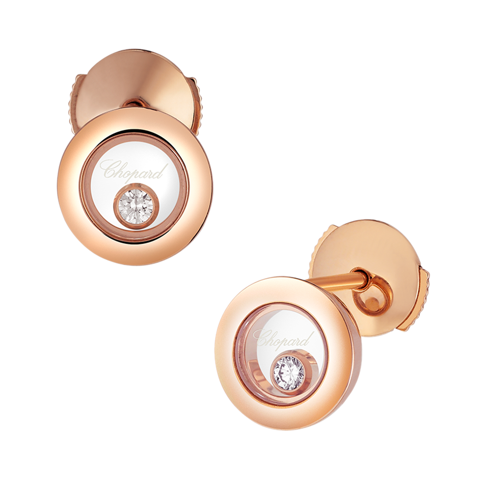 Chopard Happy Diamonds Studs Brilliant Cut, Rub Over Set_2