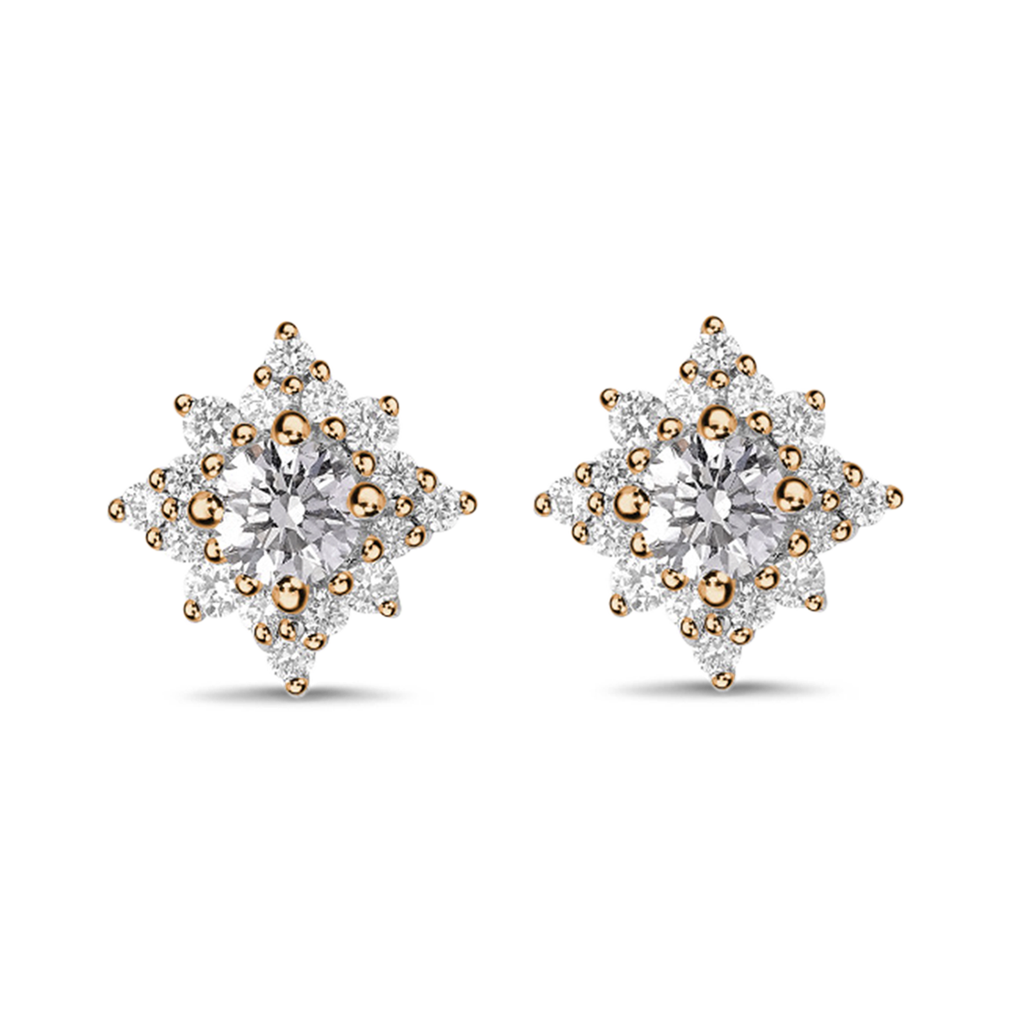 Star Struck Diamond Stud Earrings Brilliant cut, Claw set_1